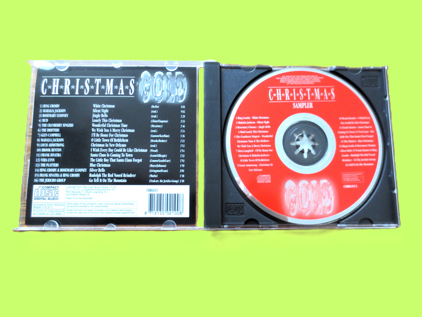 CHRISTMAS Cd, Frank SINATRA & Bing CROSBY, 1995 Compact Disc, Christmas Gold