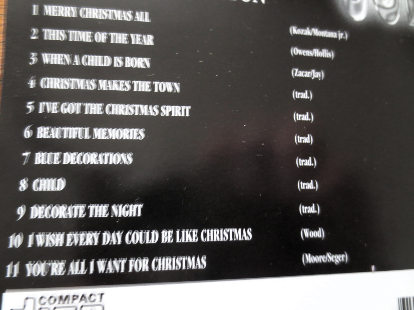 CHRISTMAS Cd, BROOK BENTON, 1995 Compact Disc, Christmas Music