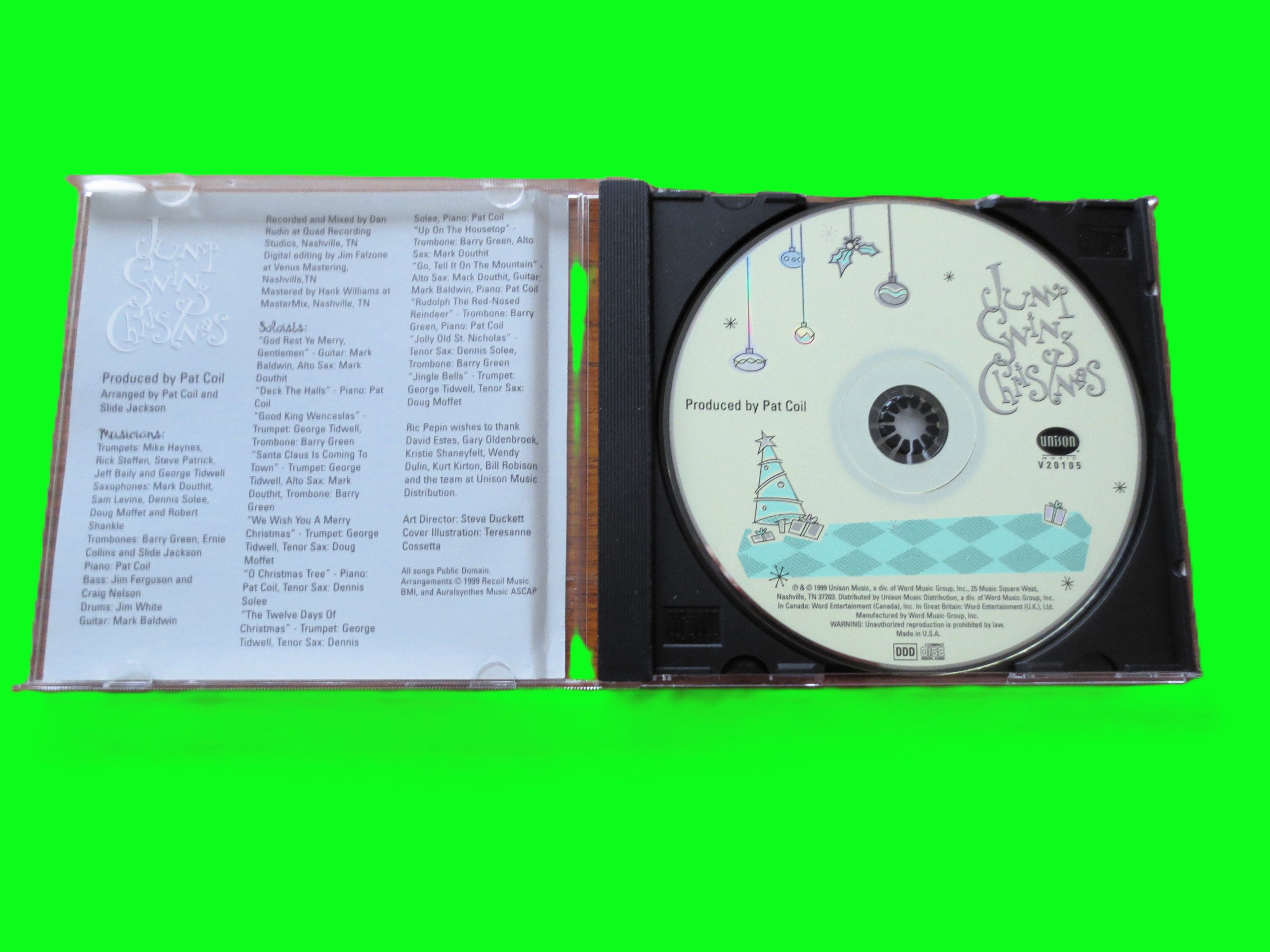 JUMP SWING CHRISTMAS, 1999 Compact Disc, Christmas Music Cd