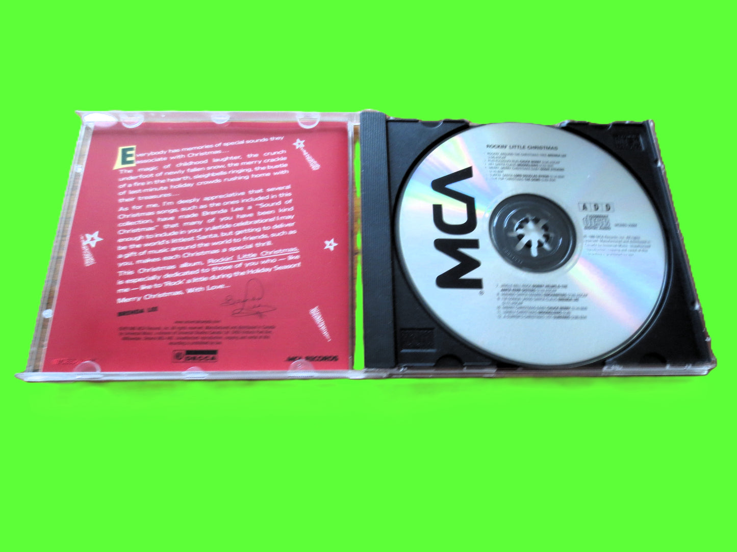 ROCKIN' LITTLE CHRISTMAS, 1986 Compact Disc, Christmas Music Cd