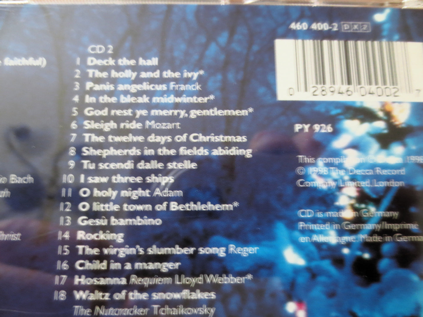 GREATEST CHRISTMAS Show on EARTH, 2 Discs, 1998 Compact Disc, Christmas Cd