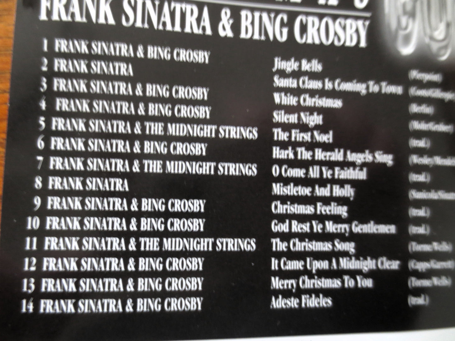 CHRISTMAS Cd, Frank SINATRA & Bing CROSBY, 1995 Compact Disc, Christmas Music