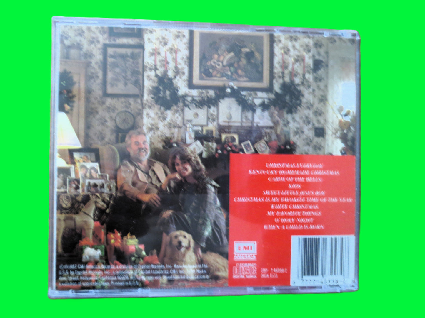 KENNY ROGERS, CHRISTMAS, 1987 Compact Disc, Christmas Cd