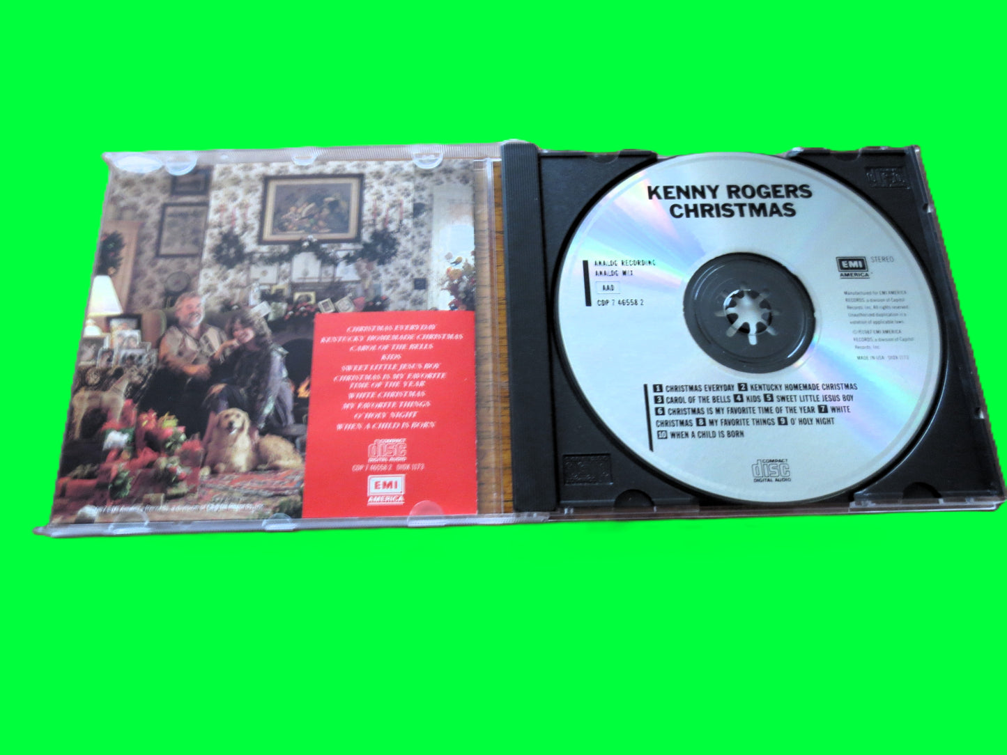 KENNY ROGERS, CHRISTMAS, 1987 Compact Disc, Christmas Cd