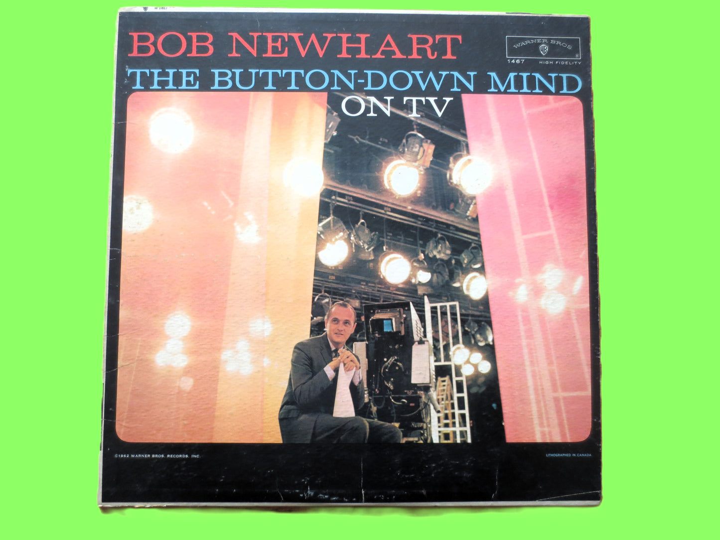 BOB NEWHART, The Buttoned-Down Mind on TV, Comedy Album, 1962 Records, Vinyl Lp