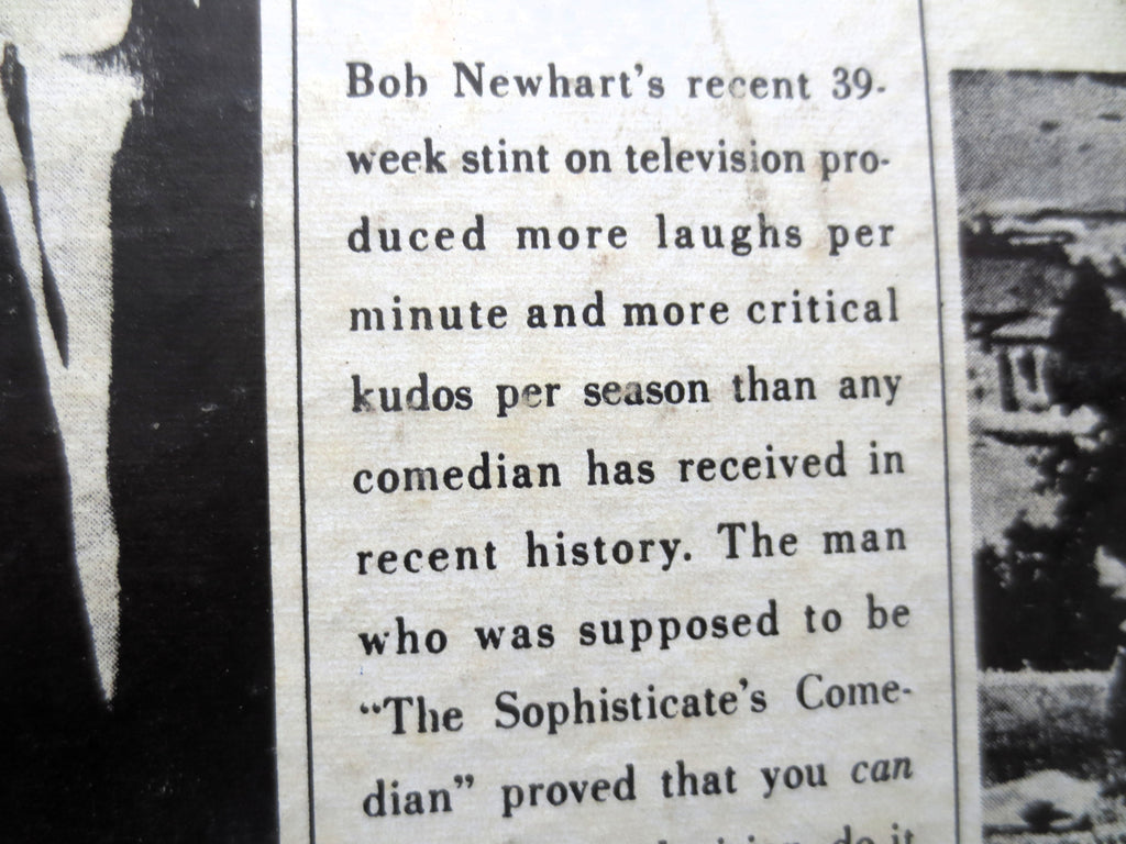 BOB NEWHART, The Buttoned-Down Mind on TV, Comedy Album, 1962 Records, Vinyl Lp