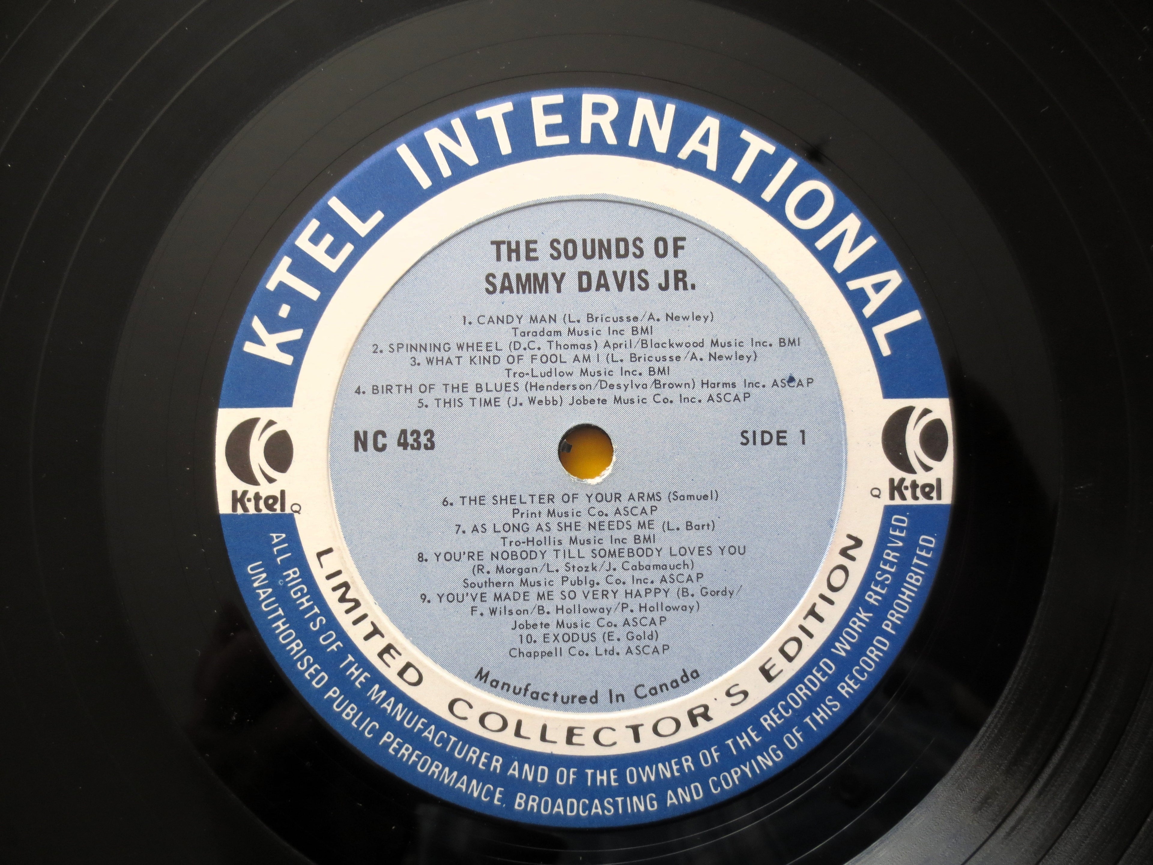 Sammy Davis Jr. – The Sounds of Sammy (K-Tel, 1972) Vinyl LP