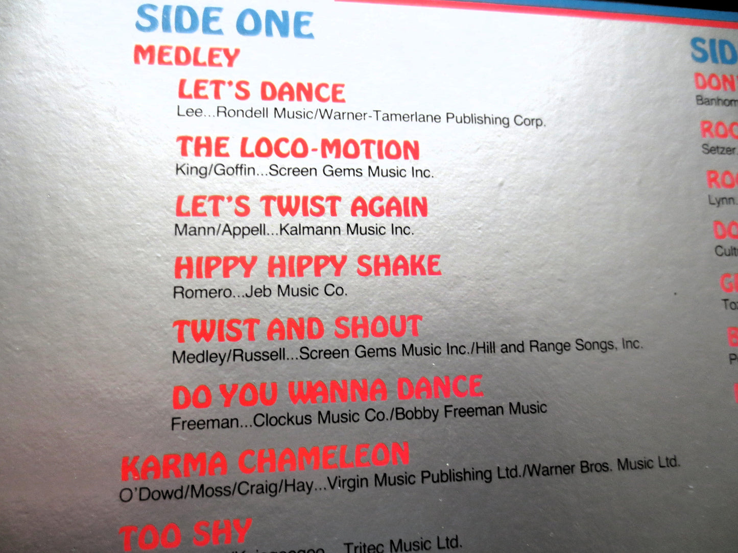 MINI-POPS, Let's DANCE Vol. 3, 1985 K-Tel Records, Kids Lp, Children's Album, 002