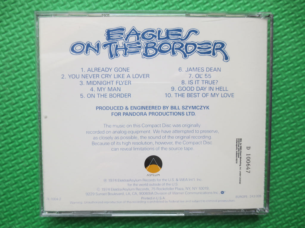 The Eagles – On the Border (1985) CD