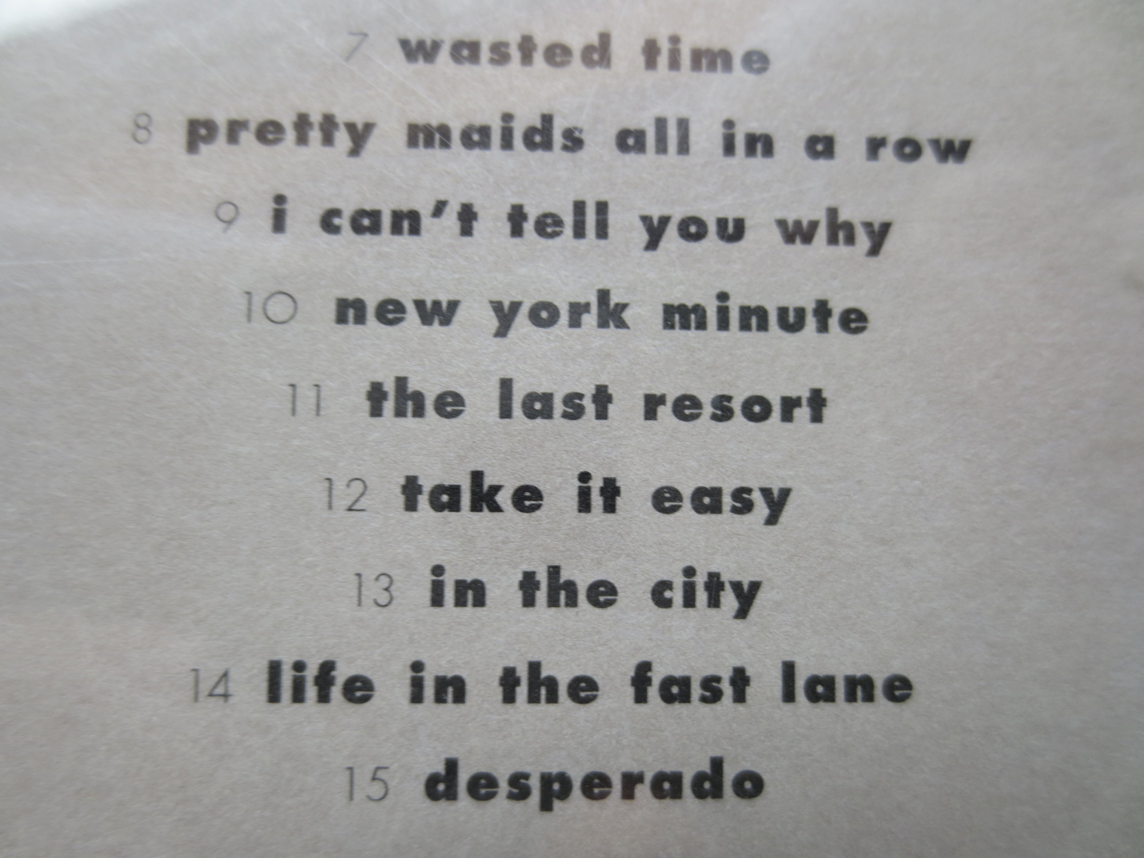 The EAGLES, Hell Freezes Over, Rock Music, 1994 Compact Disc Vintage Cd