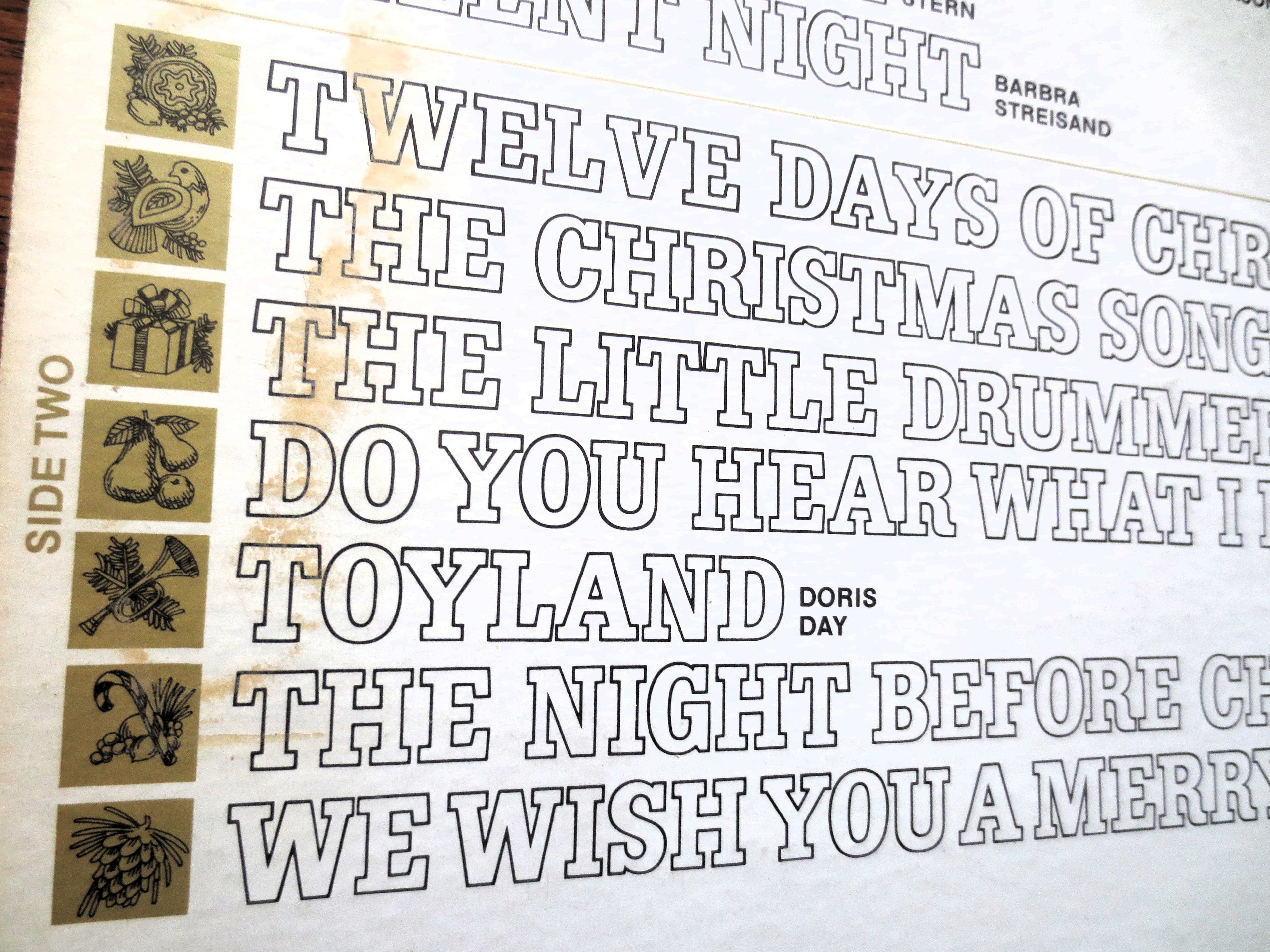 GREAT SONGS of CHRISTMAS, Album 10, 1970 Records, Vintage Vinyl, Christmas Lp