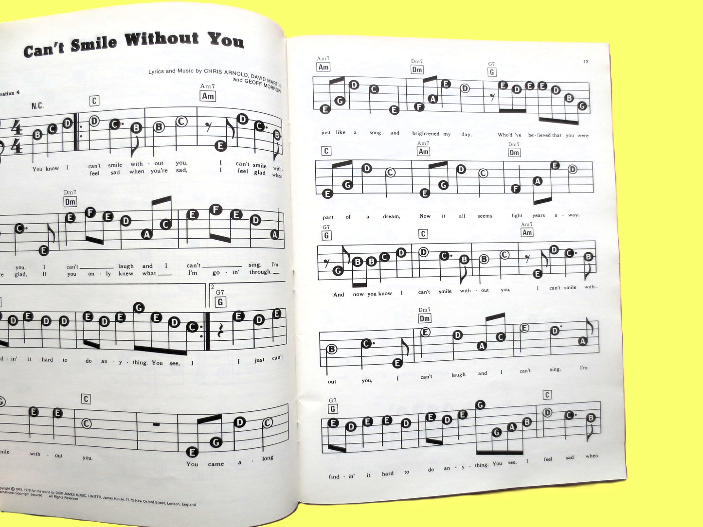 BARRY MANILOW, SHEET Music, Vintage Songbook, 1979 Music Book