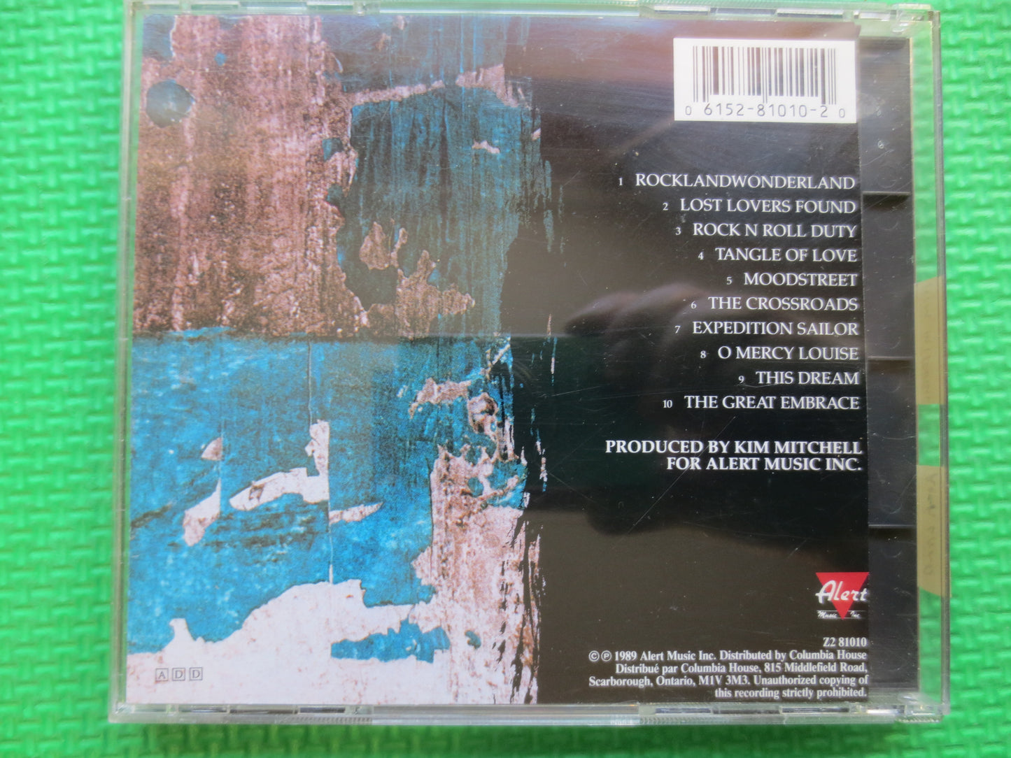 KIM MITCHELL, ROCKLAND, Kim Mitchell Cd, Kim Mitchell Songs, Kim Mitchell Albums, Rock Cds, Classic Rock Cd, 1989 Compact Disc