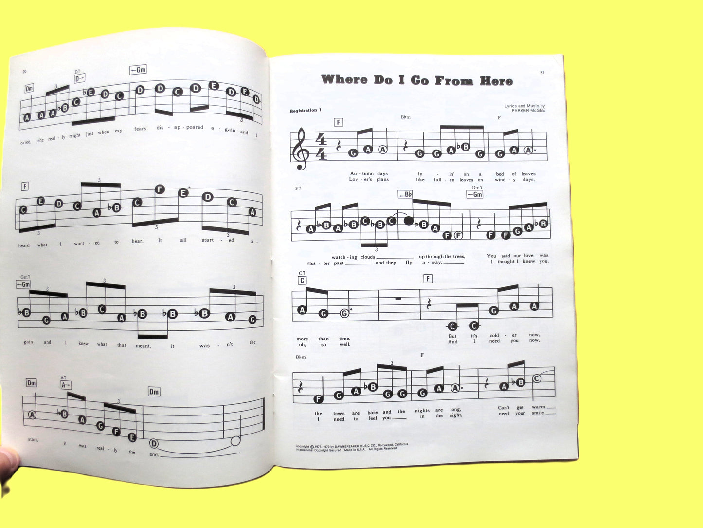 BARRY MANILOW, SHEET Music, Vintage Songbook, 1979 Music Book