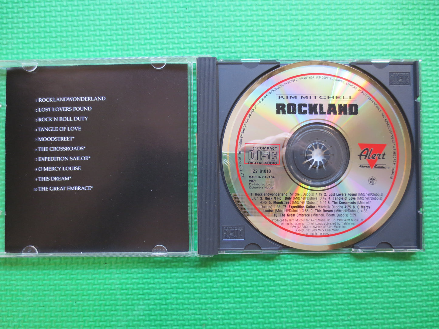 KIM MITCHELL, ROCKLAND, Kim Mitchell Cd, Kim Mitchell Songs, Kim Mitchell Albums, Rock Cds, Classic Rock Cd, 1989 Compact Disc