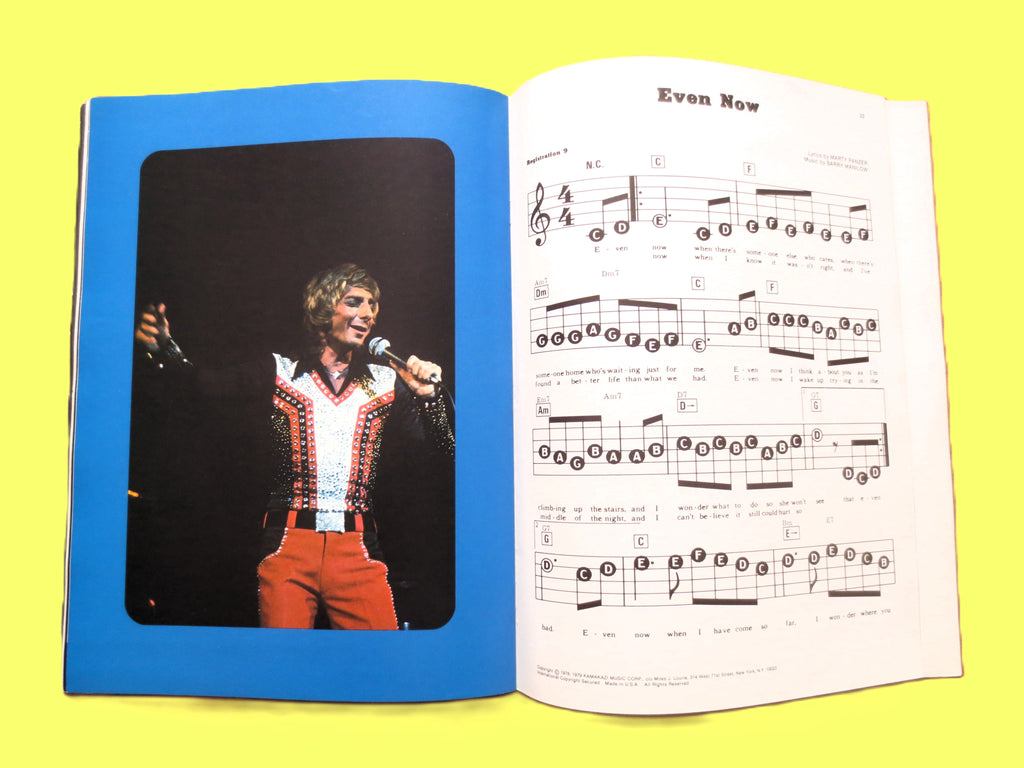 Barry Manilow – Sheet Music Songbook (1979)