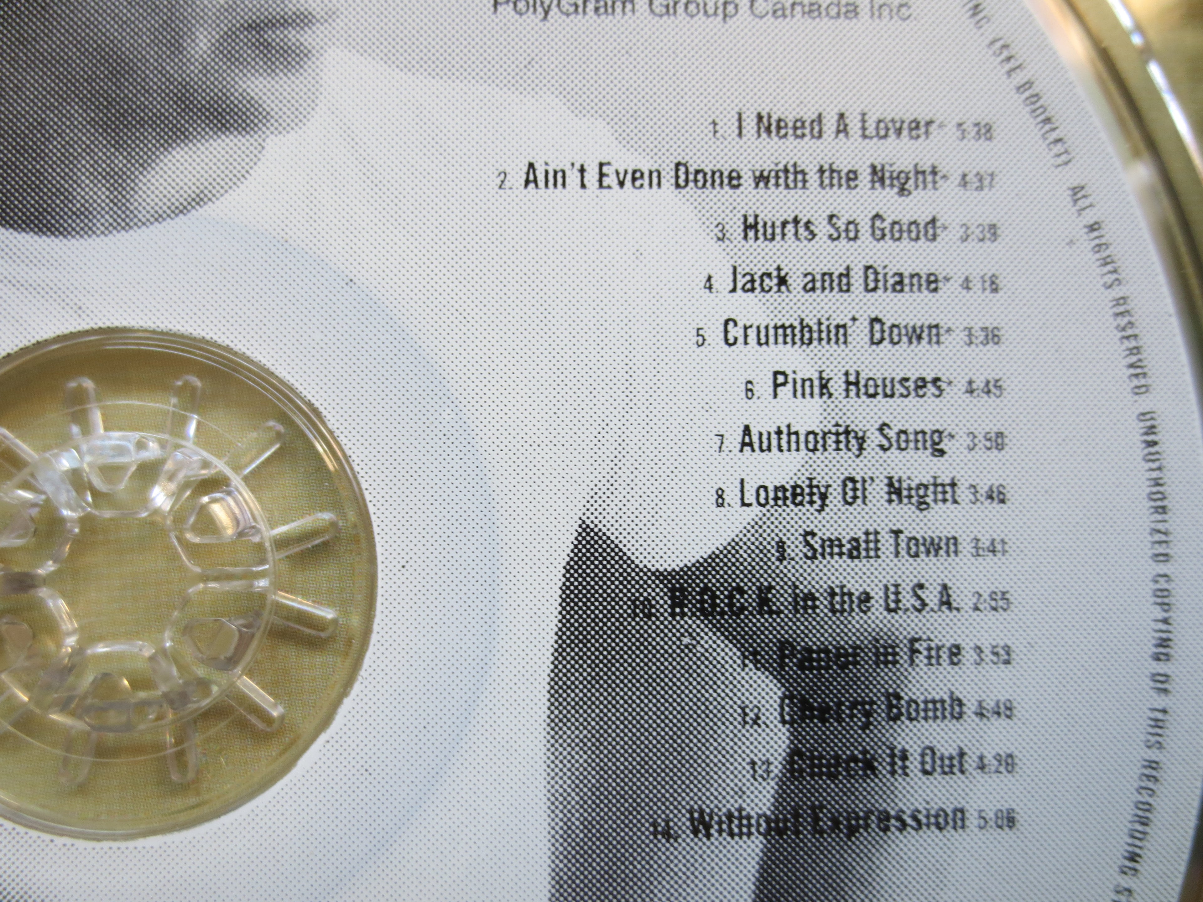 JOHN MELLENCAMP, The Best That I Could Do, 1978-1988, John Cougar, 1997 Compact Disc, Vintage Cd