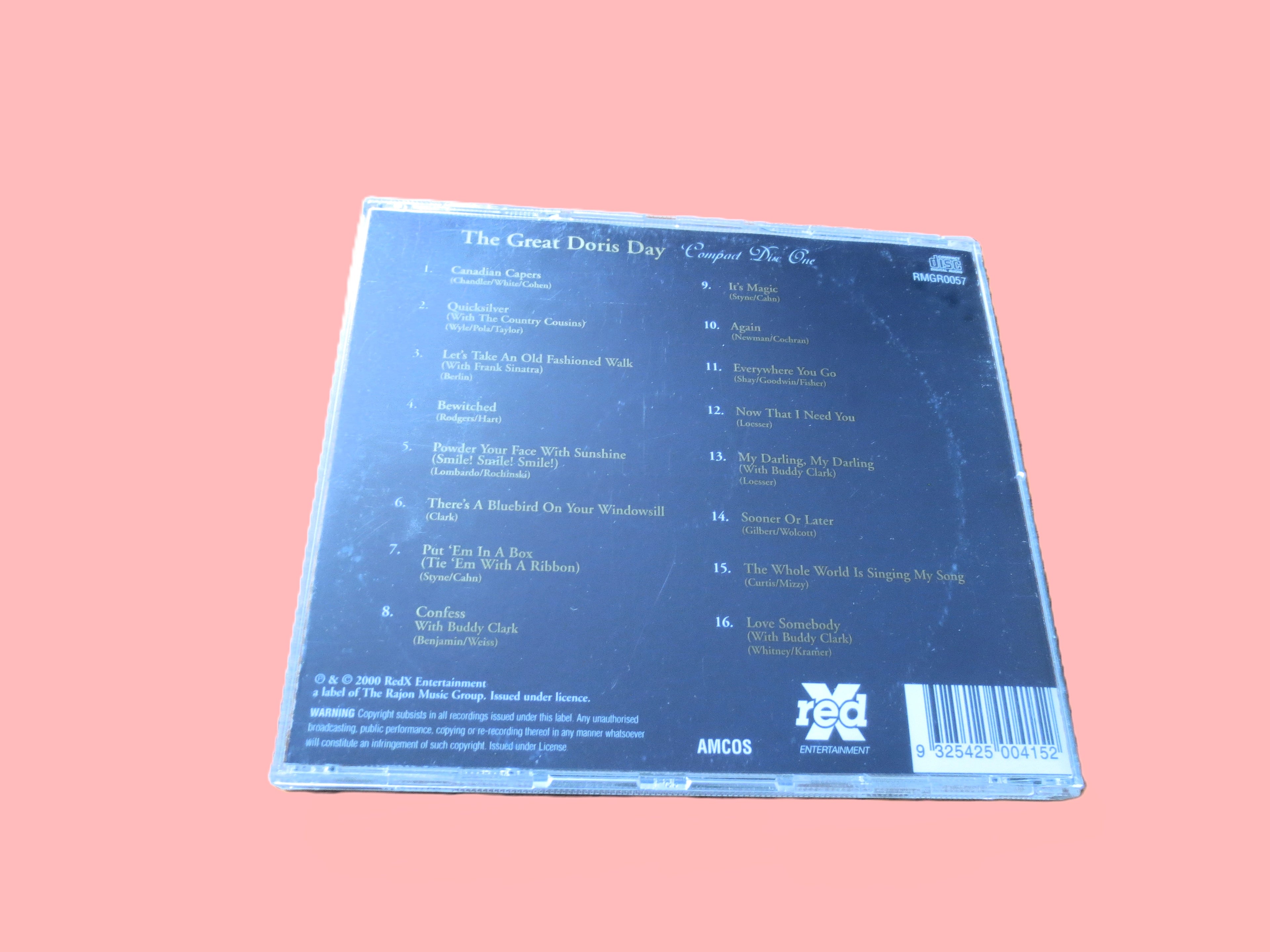 DORIS DAY, HIT Songs, Jazz Music, Disc 1, 2000 Compact Disc, Vintage Cd