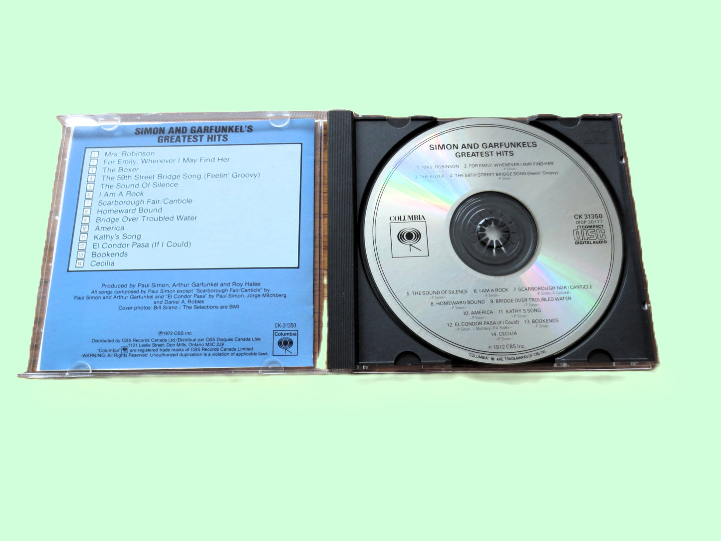 SIMON and GARFUNKEL, GREATEST Hits, Folk Music, 1993 Compact Disc, Vintage Cd