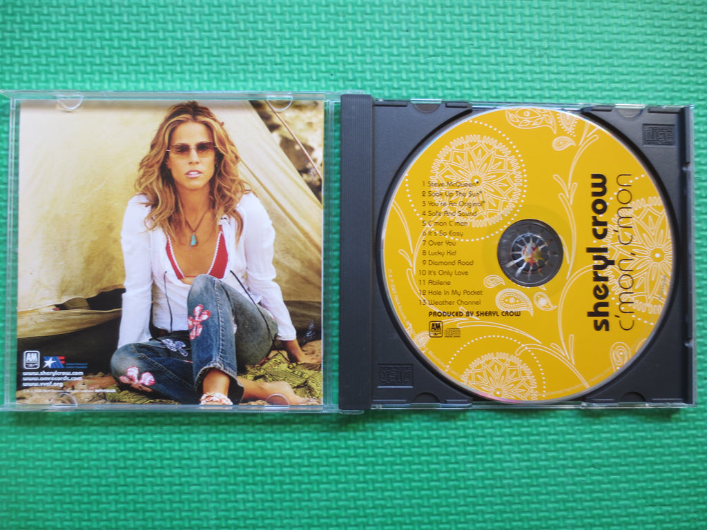 SHERYL CROW, C'MON, C'mon, Sheryl Crow Cd, Sheryl Crow Album, Sheryl Crow Songs, Rock Music Cd, Rock Cd, Cds, 2002 Compact Disc