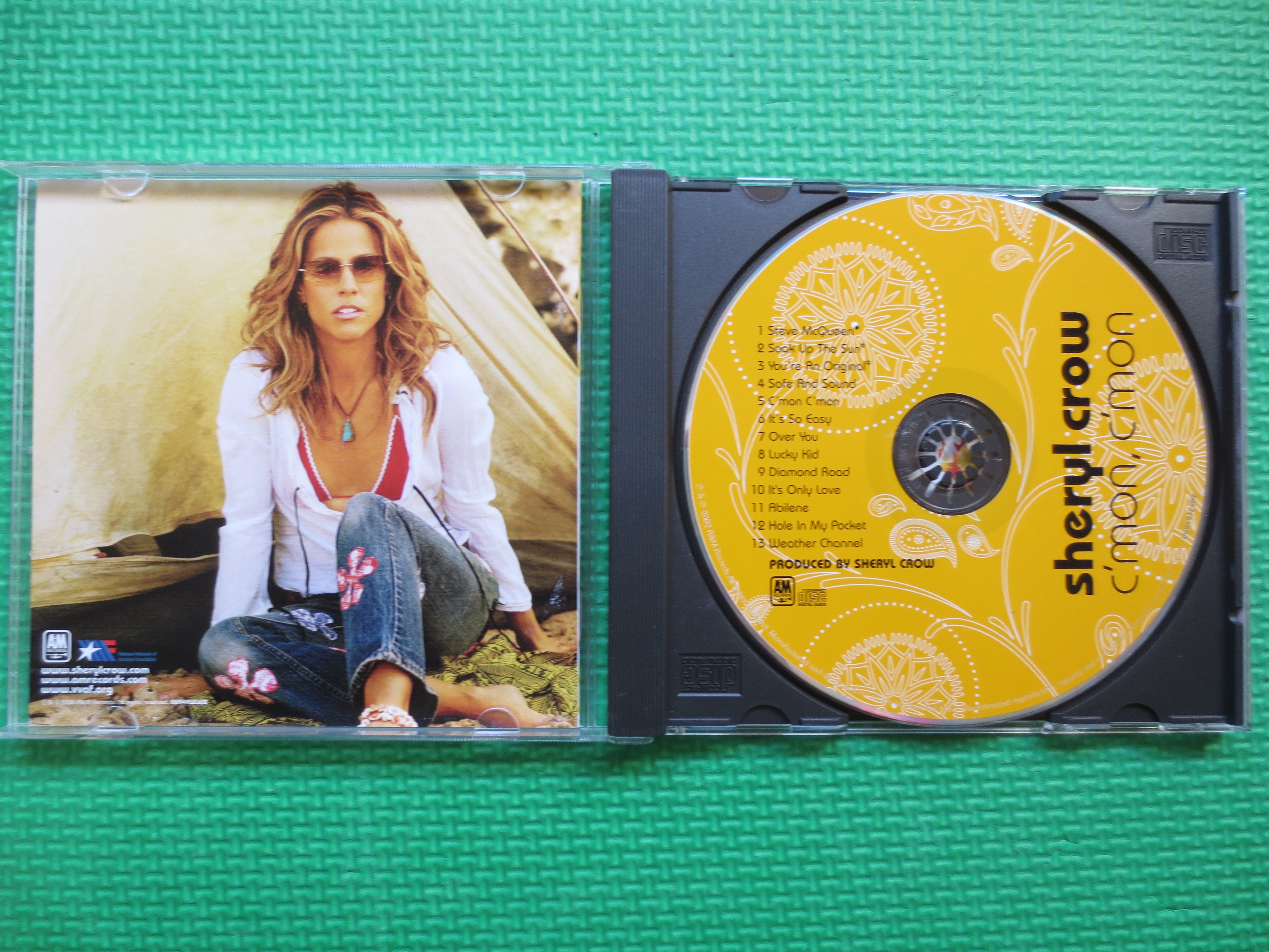SHERYL CROW, C'MON, C'mon, Sheryl Crow Cd, Sheryl Crow Album, Sheryl Crow Songs, Rock Music Cd, Rock Cd, Cds, 2002 Compact Disc