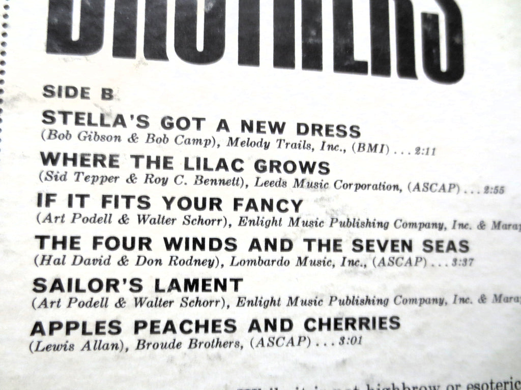The Smothers Brothers – The Two Sides of the Smothers Brothers (1962) Vinyl LP