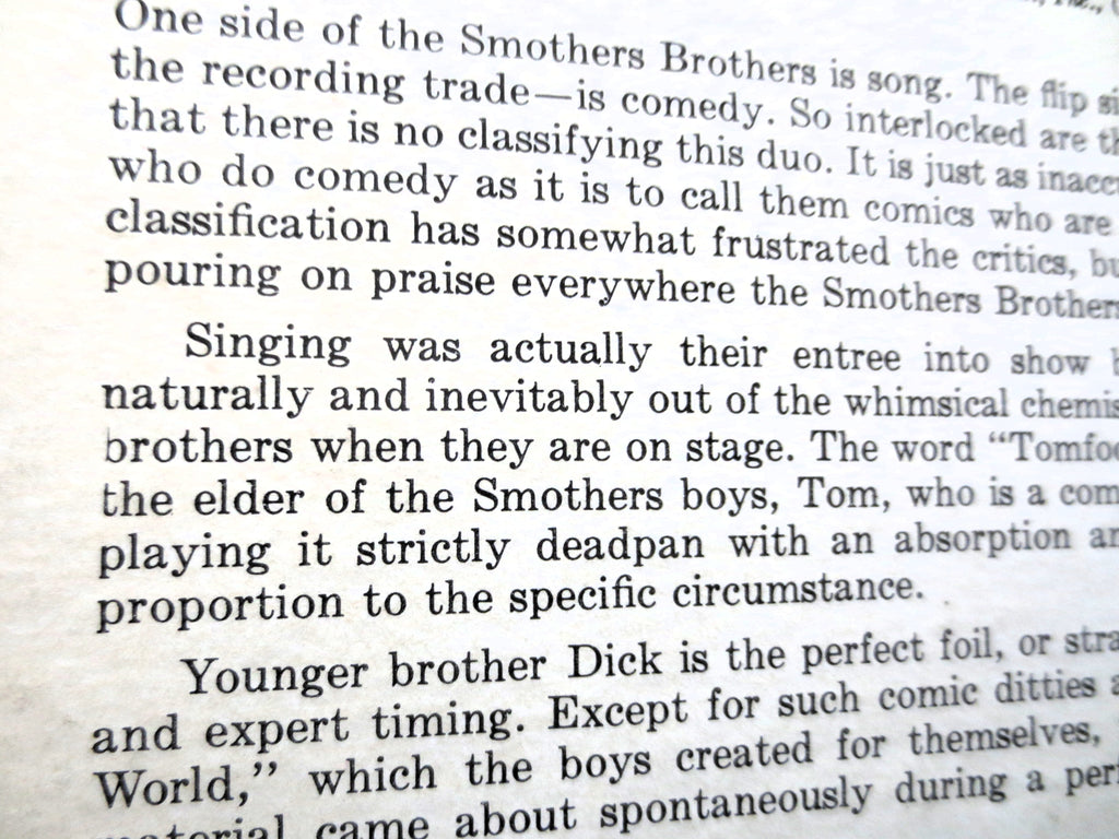 The Smothers Brothers – The Two Sides of the Smothers Brothers (1962) Vinyl LP