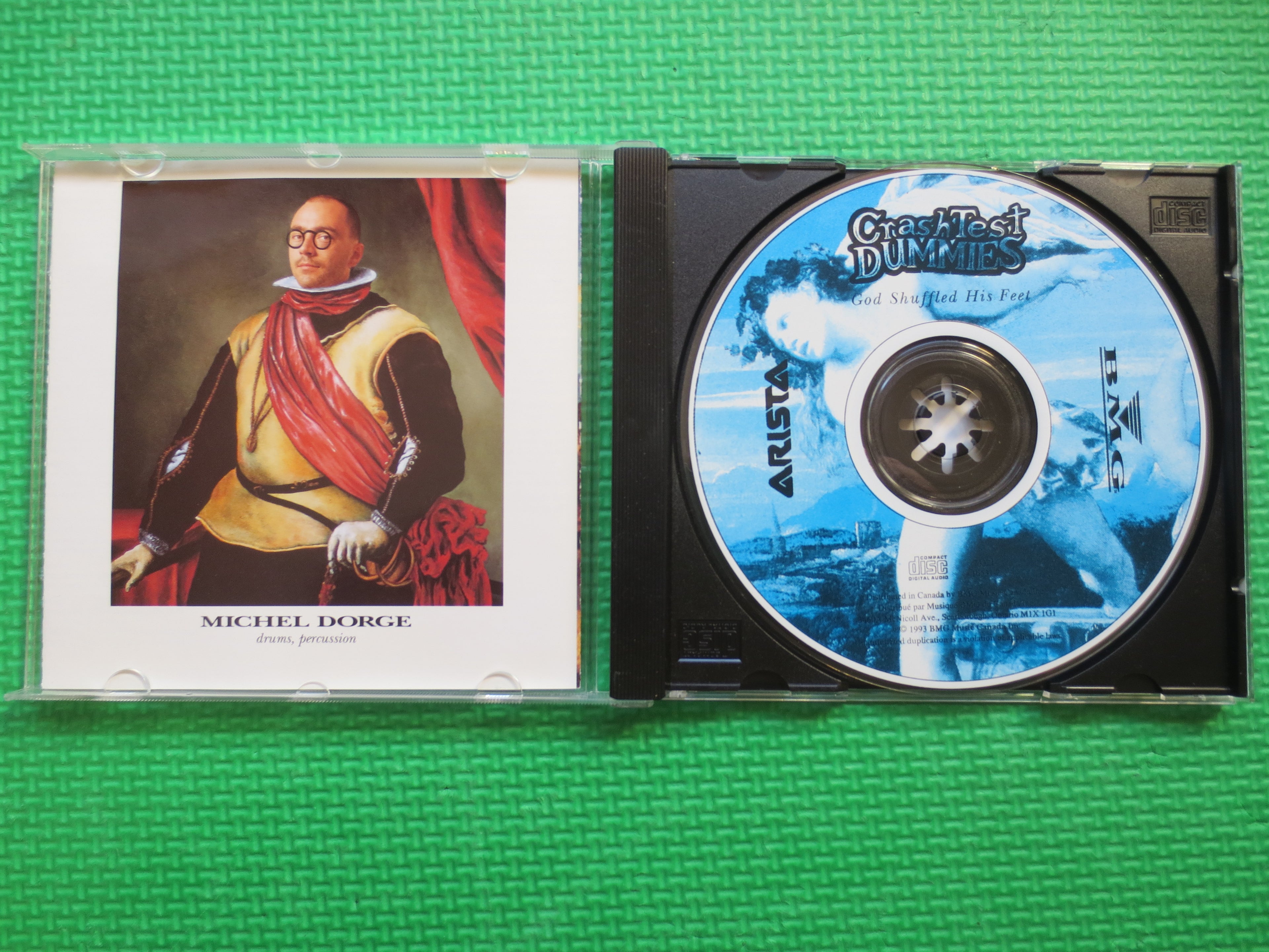CRASH TEST DUMMIES, God Shuffled His Feet, Rock Album, 1993 Compact Disc, Vintage Cd
