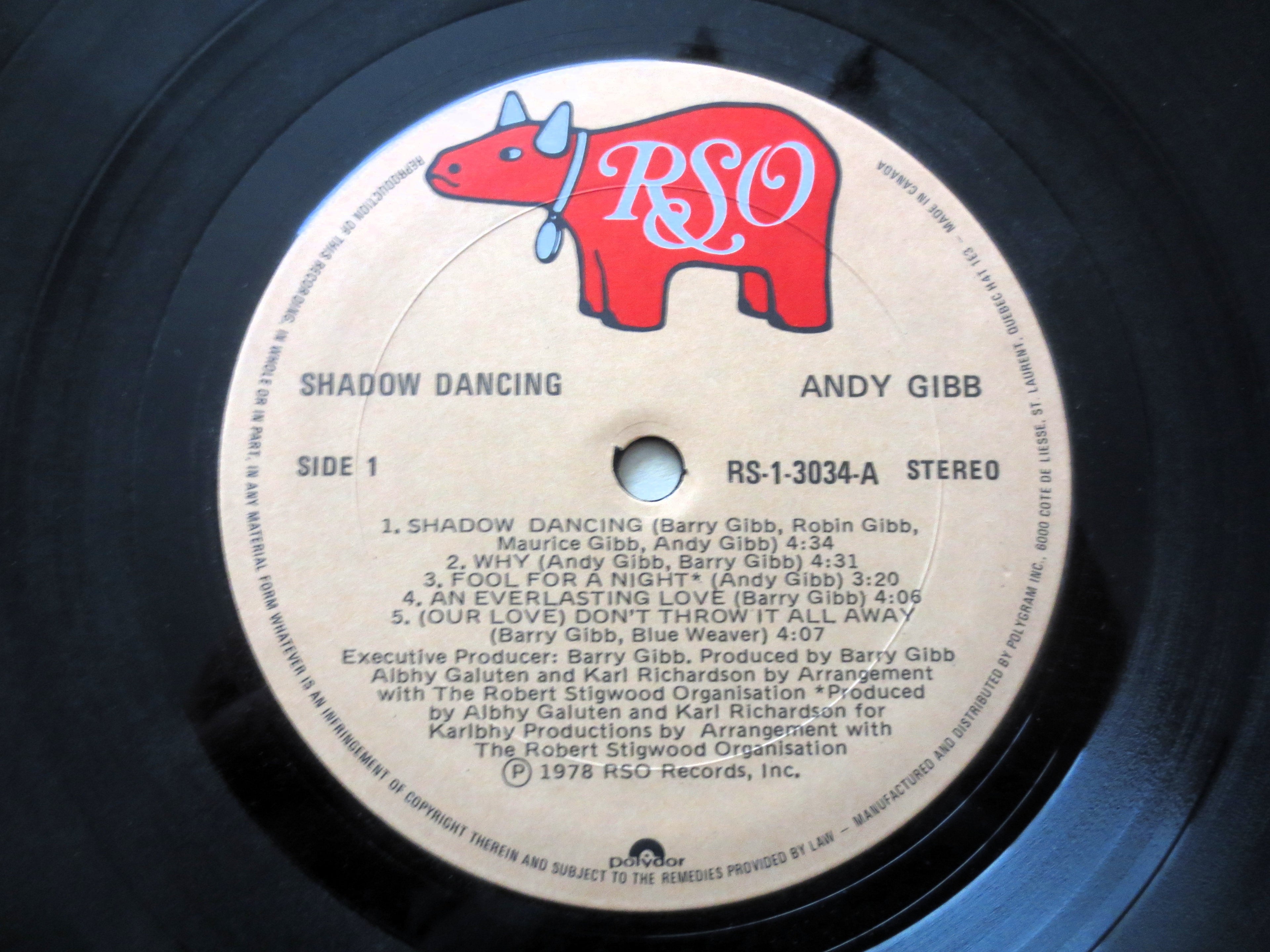 Andy Gibb – Shadow Dancing (1978) Vinyl LP