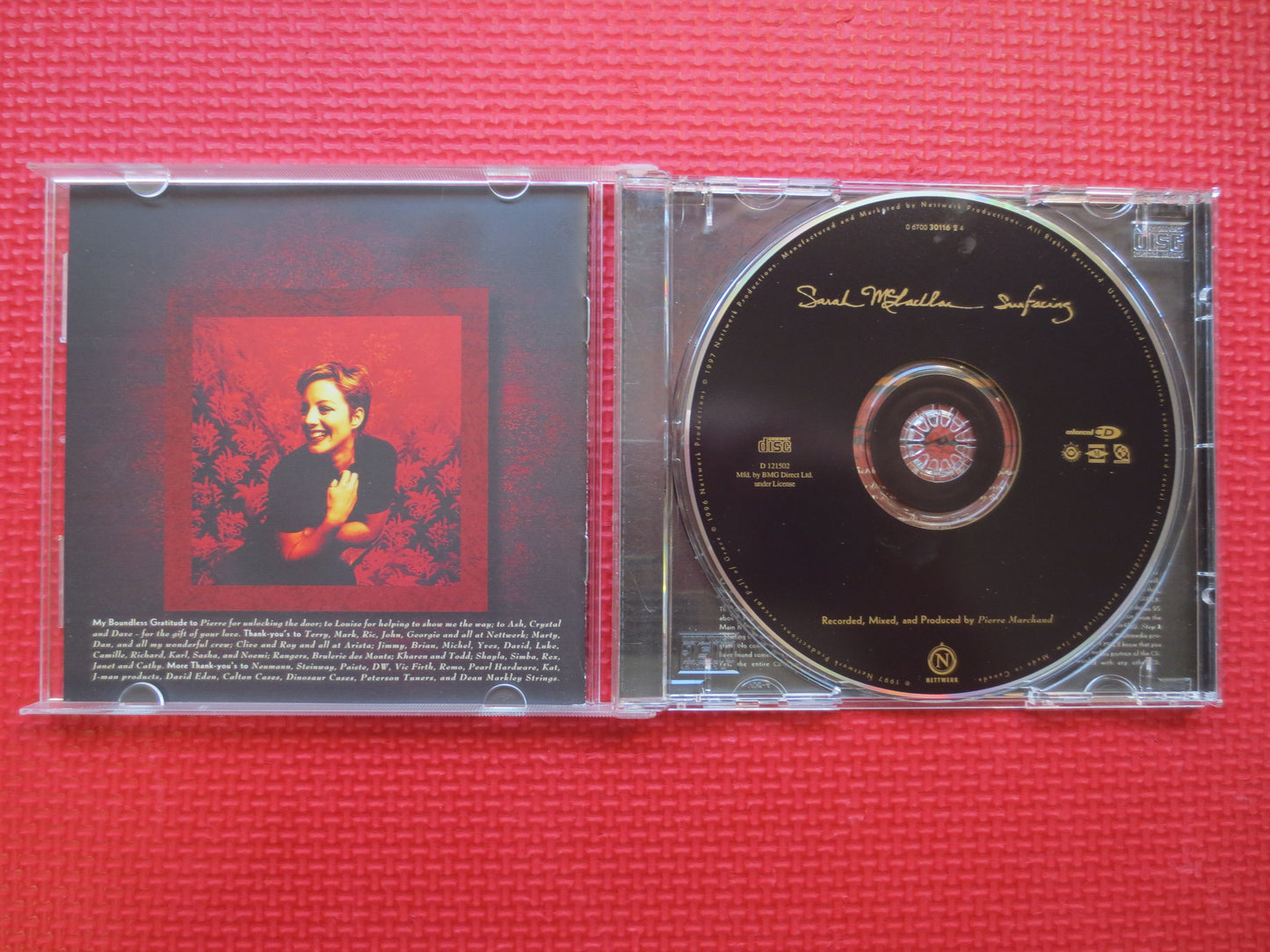 SARAH McLACHLAN, SURFACING, Sarah McLachlan Cd, Sarah McLachlan Lp, Pop Cds, Pop Music Cds, Pop Music, Cd, 1997 Compact Disc