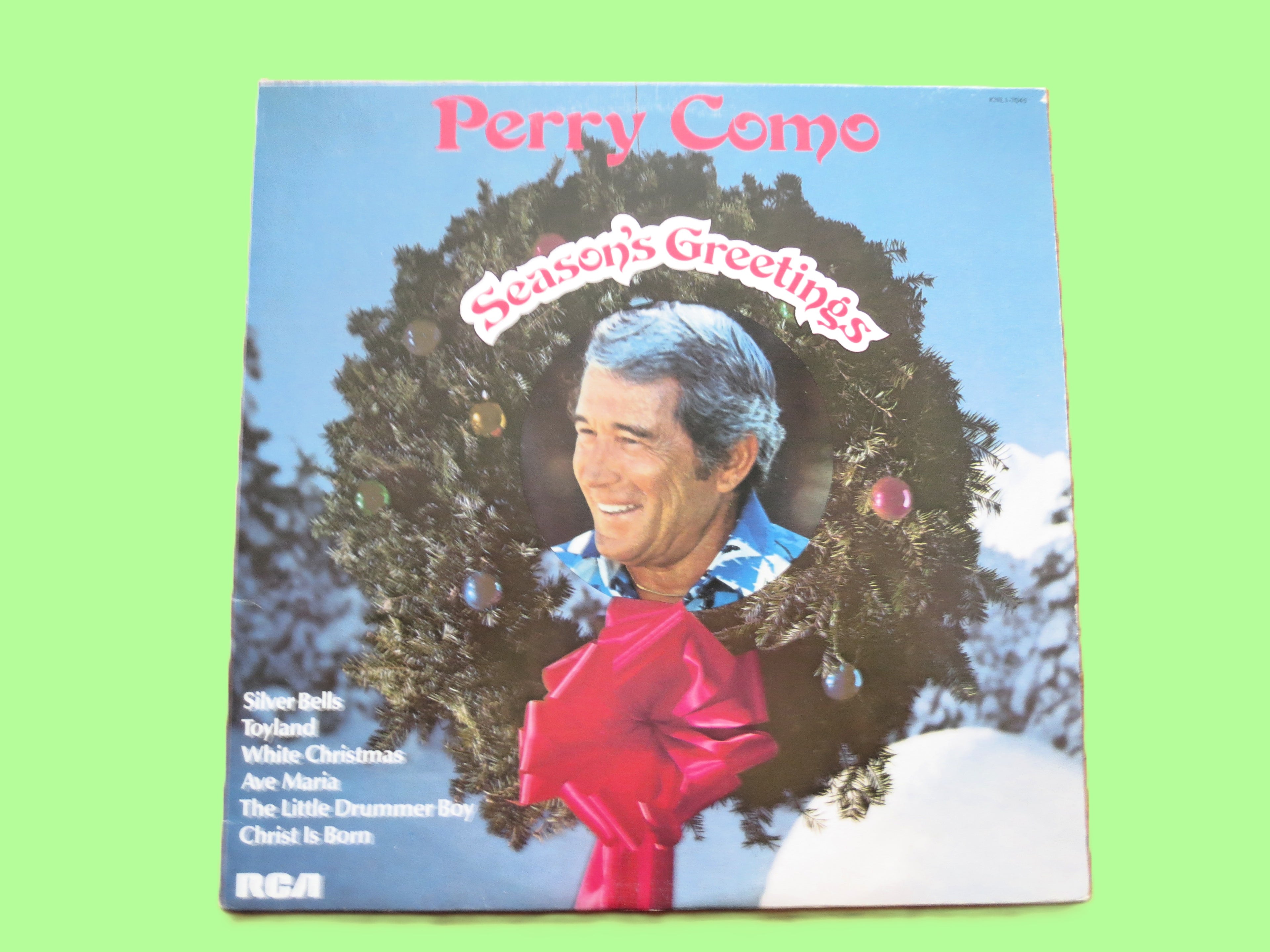 PERRY COMO, CHRISTMAS, Season's Greetings, 1976 Recording, Vintage Record, Vinyl Lp