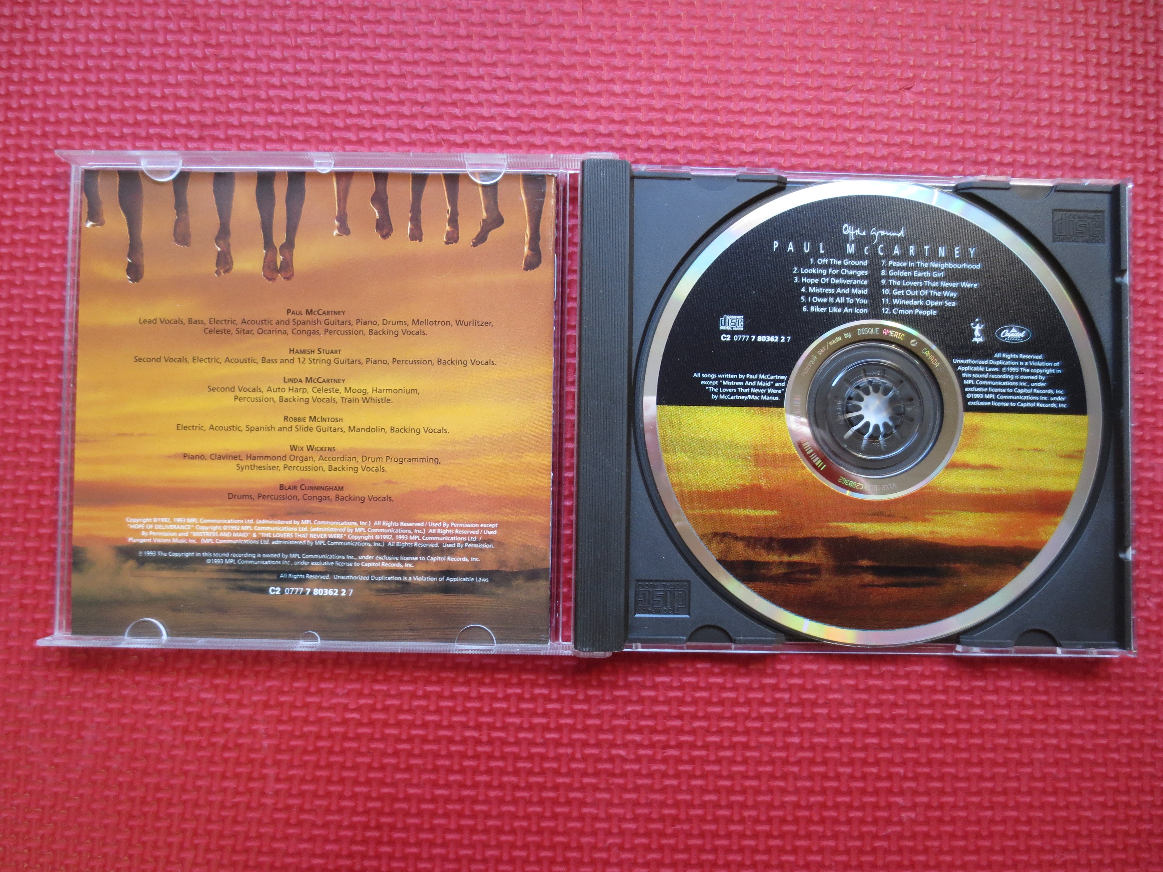 Paul McCartney – Off the Ground (1993) CD