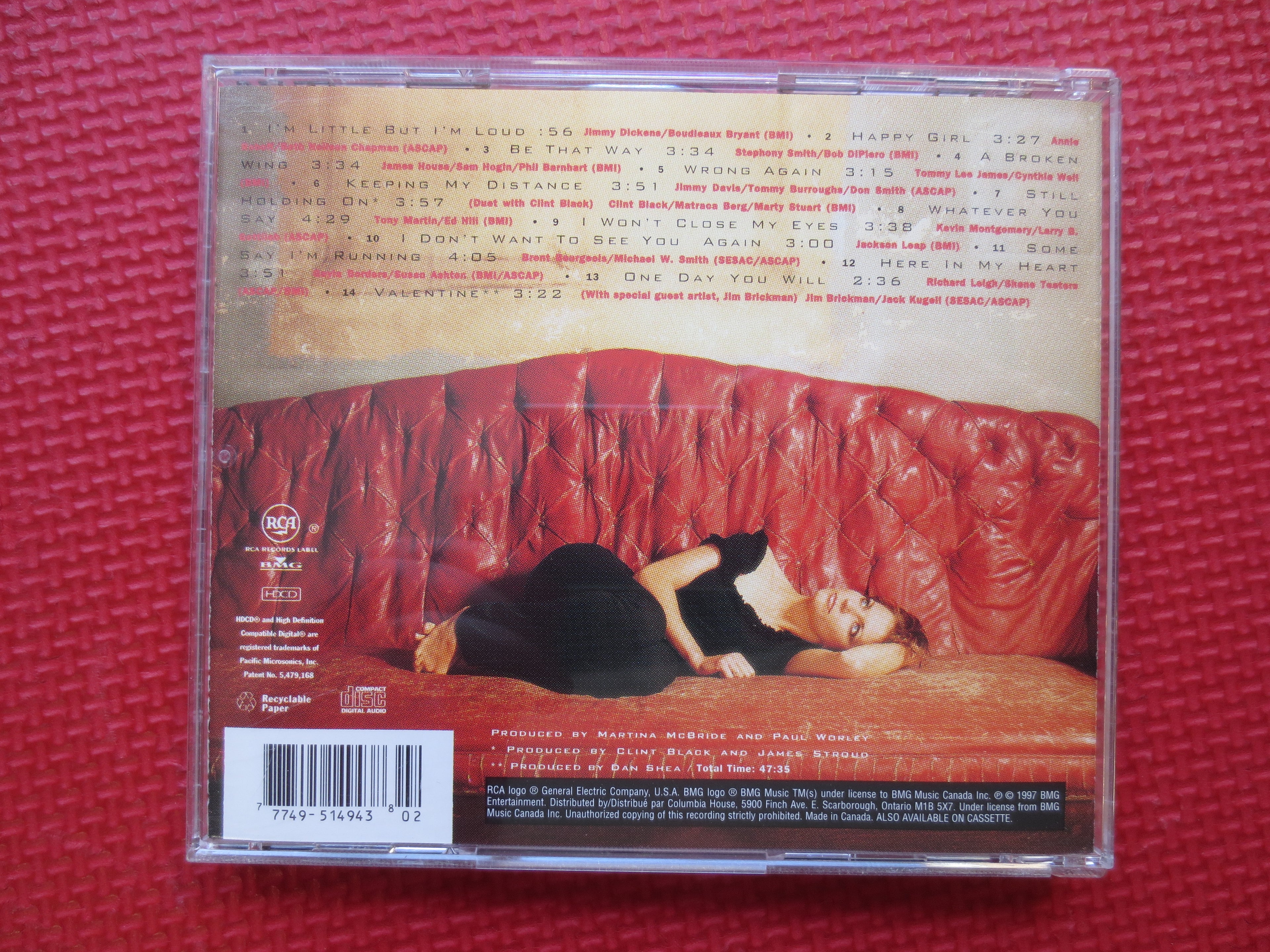 MARTINA McBRIDE, EVOLUTION, 1997 Compact Disc, Vintage Cd