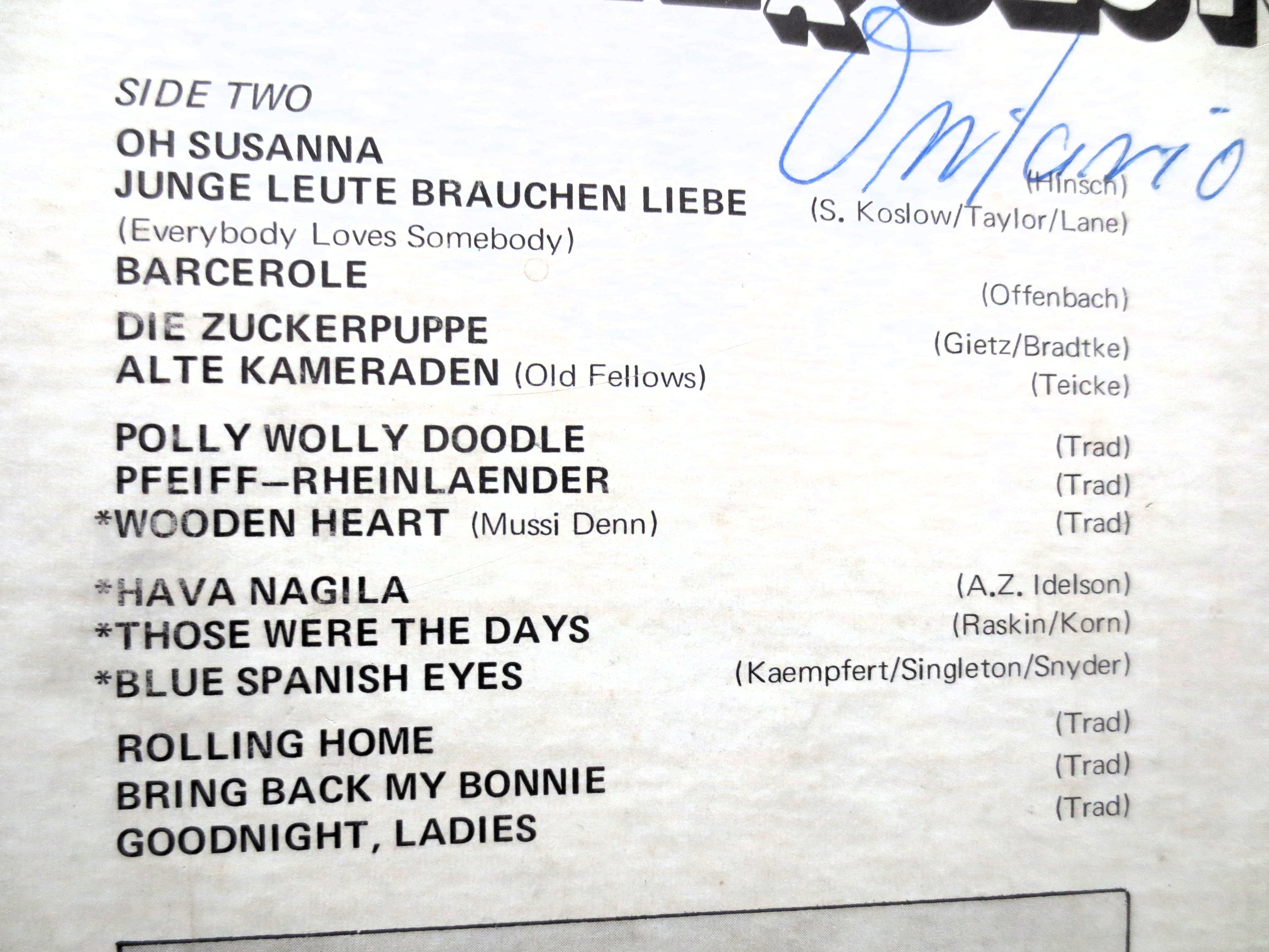 The CHALETS, PLAY Requests, AUTOGRAPHED, Vintage Album, 1969 Record, Vinyl Lp
