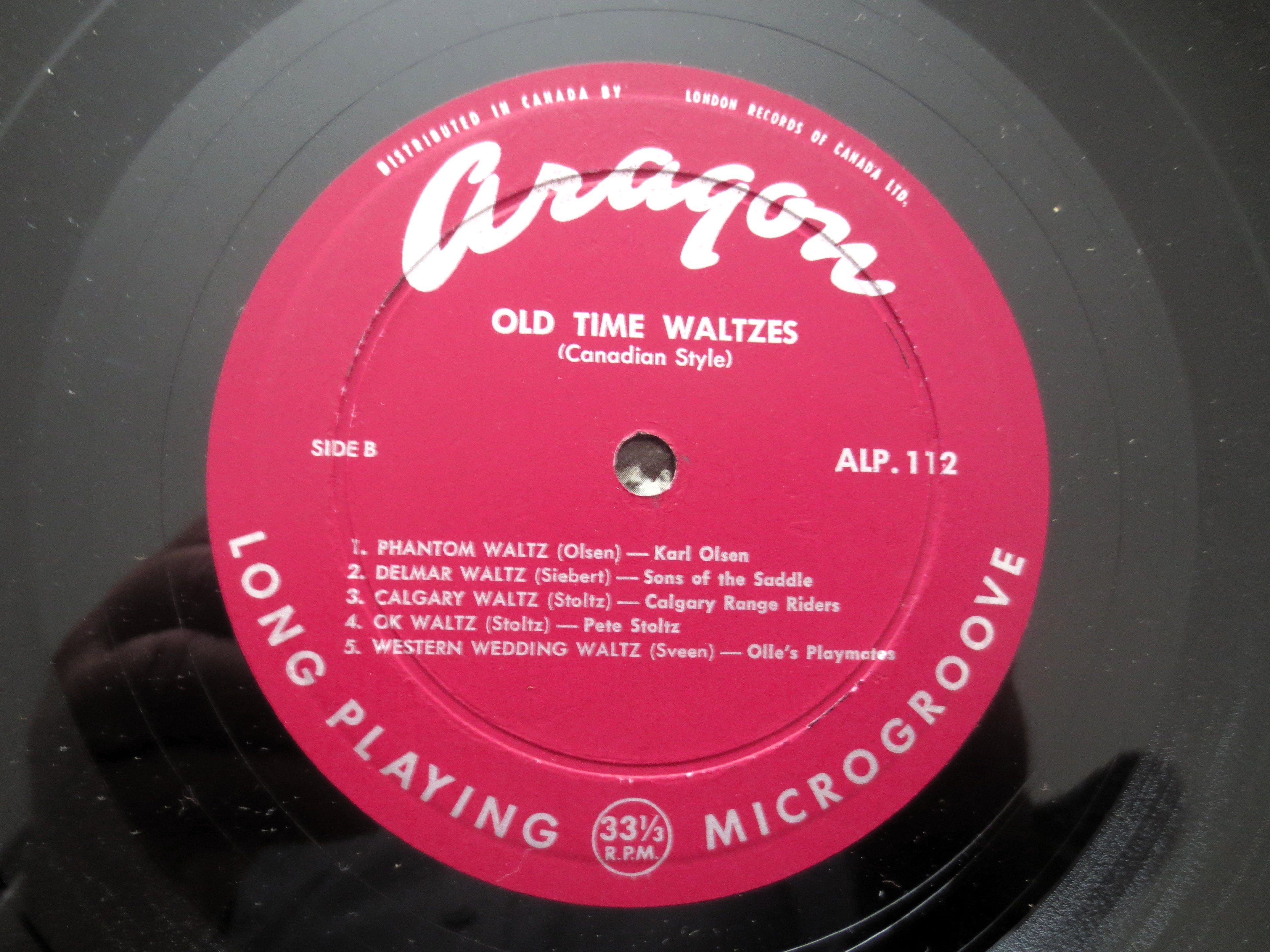 Old TIME WALTZES, Dancing Canadian Style, Vintage Album, 1967 Record, Vinyl Lp