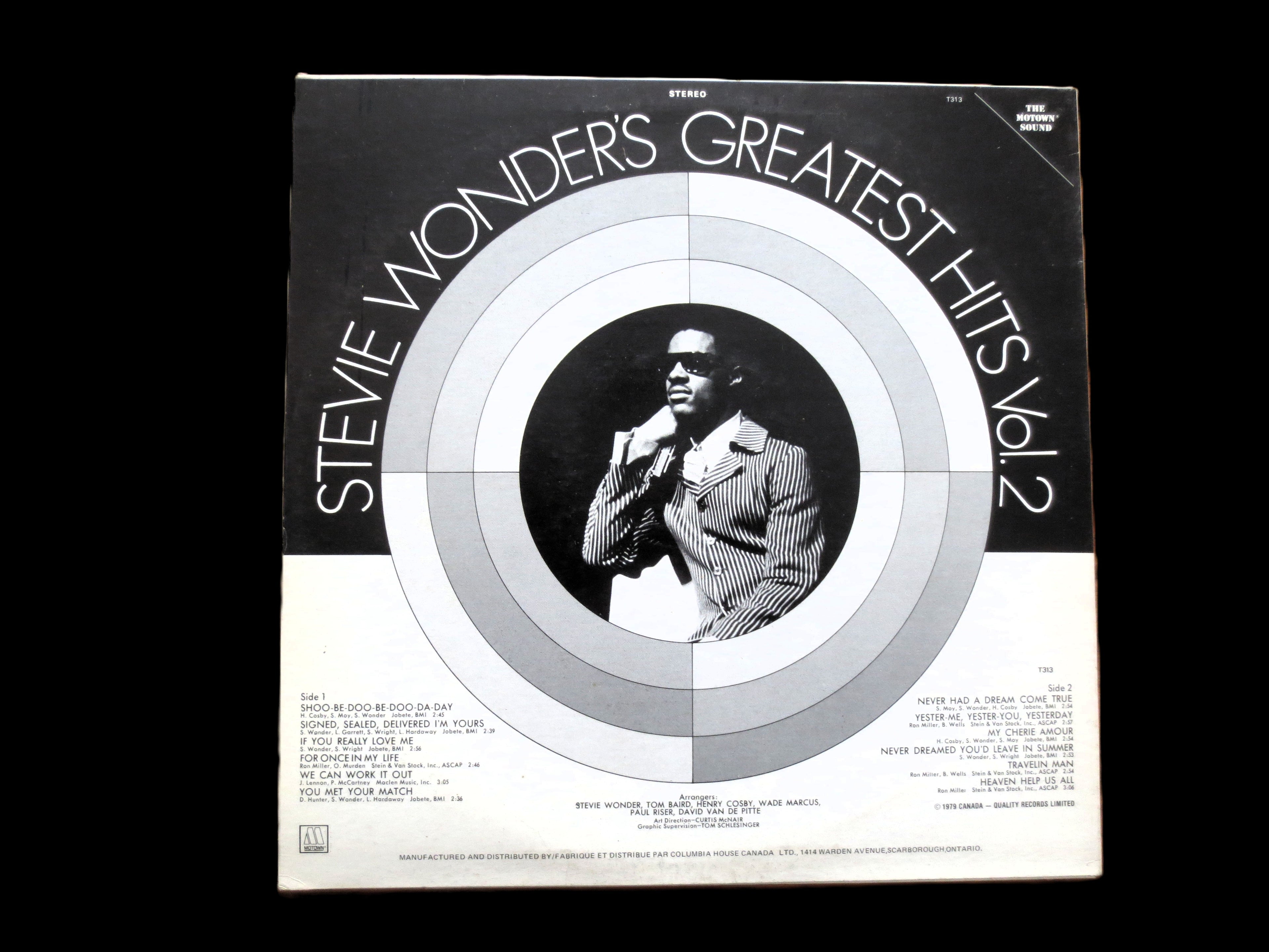 STEVIE WONDER, GREATEST Hits, Volume 2, Vintage Album, 1980 Record, Vinyl Lp