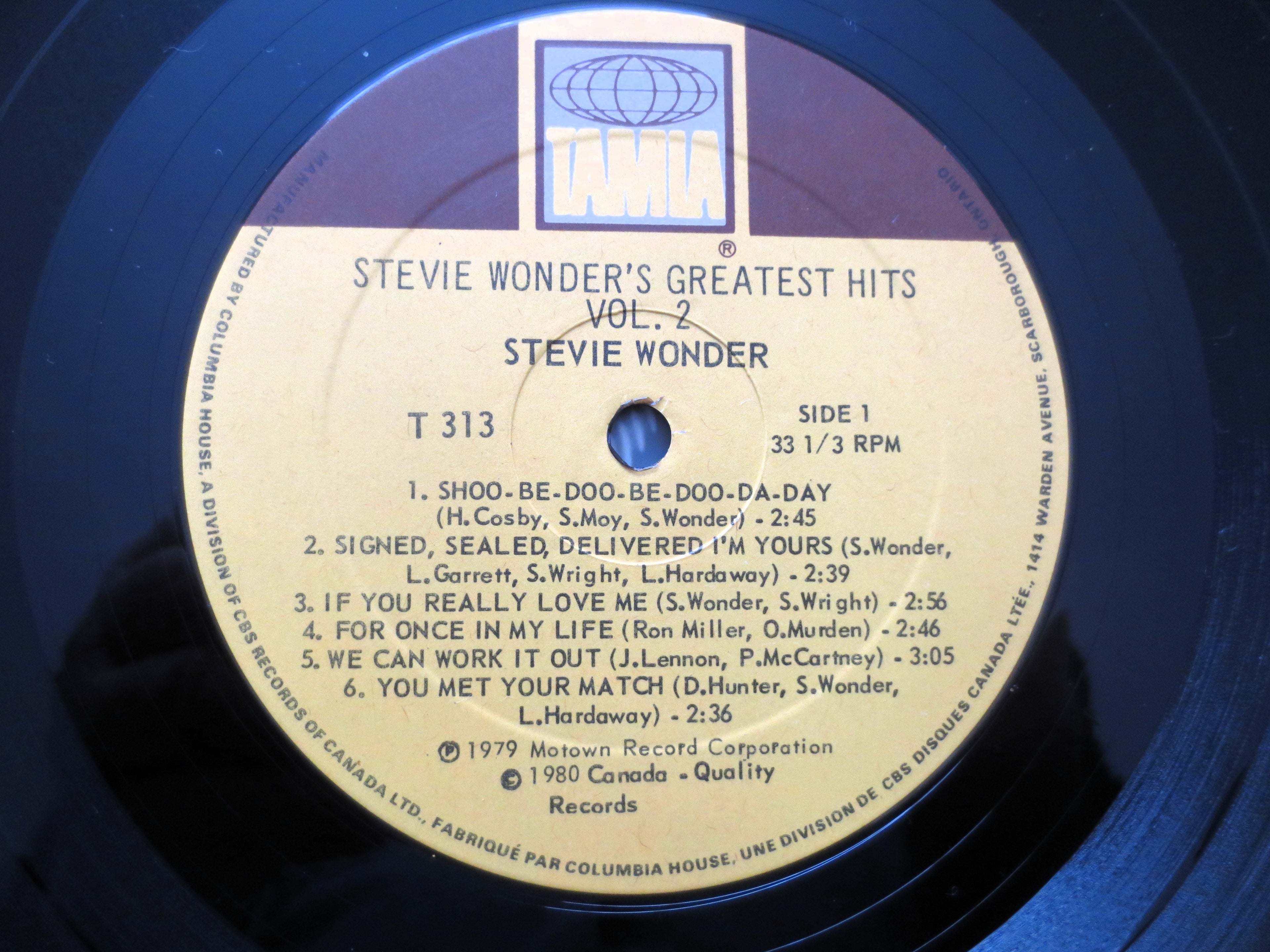 STEVIE WONDER, GREATEST Hits, Volume 2, Vintage Album, 1980 Record, Vinyl Lp