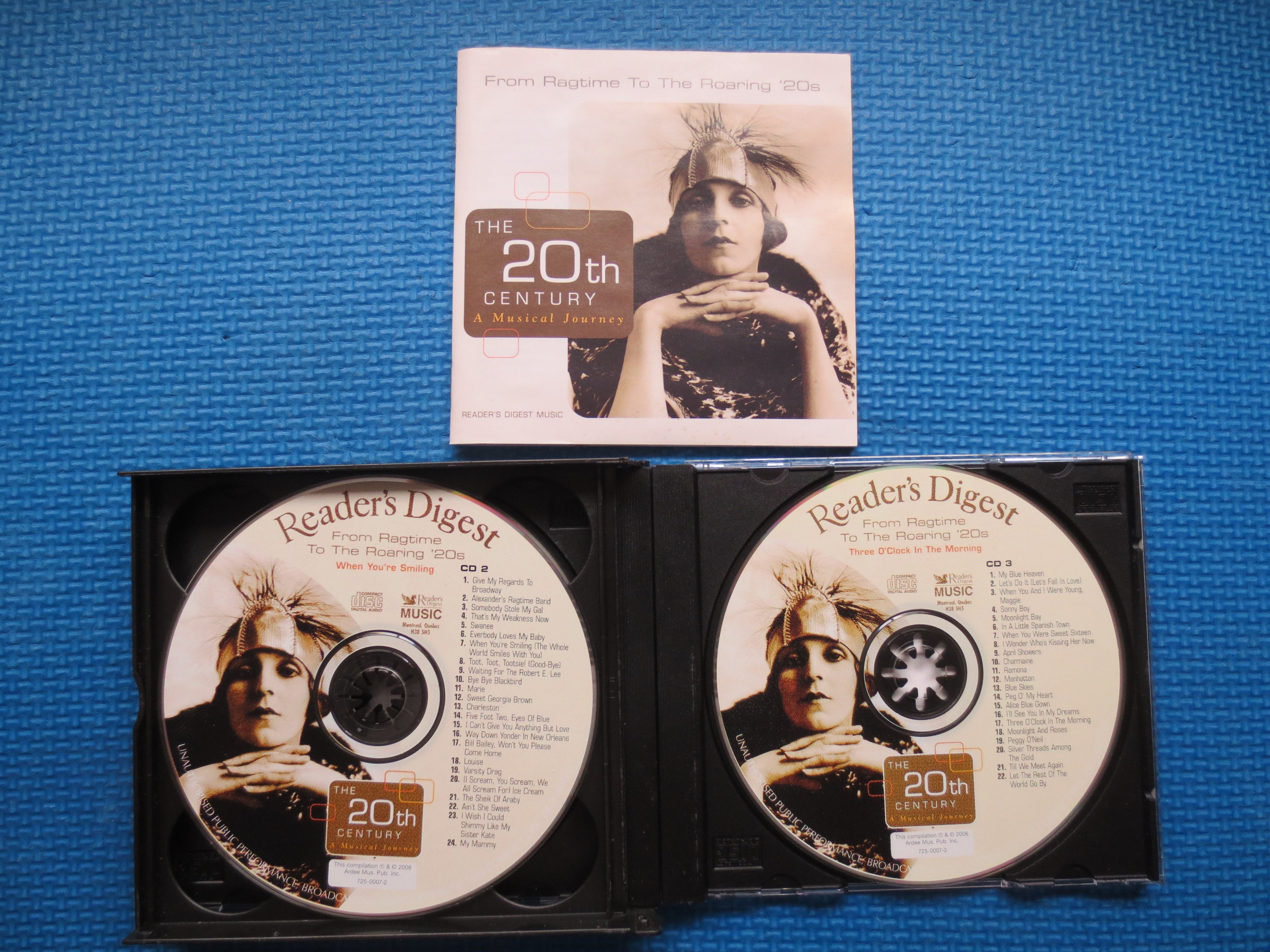 ROARING 20s Music, READERS DIGEST, Double Disc, 2006 Compact Disc, Vintage Cd