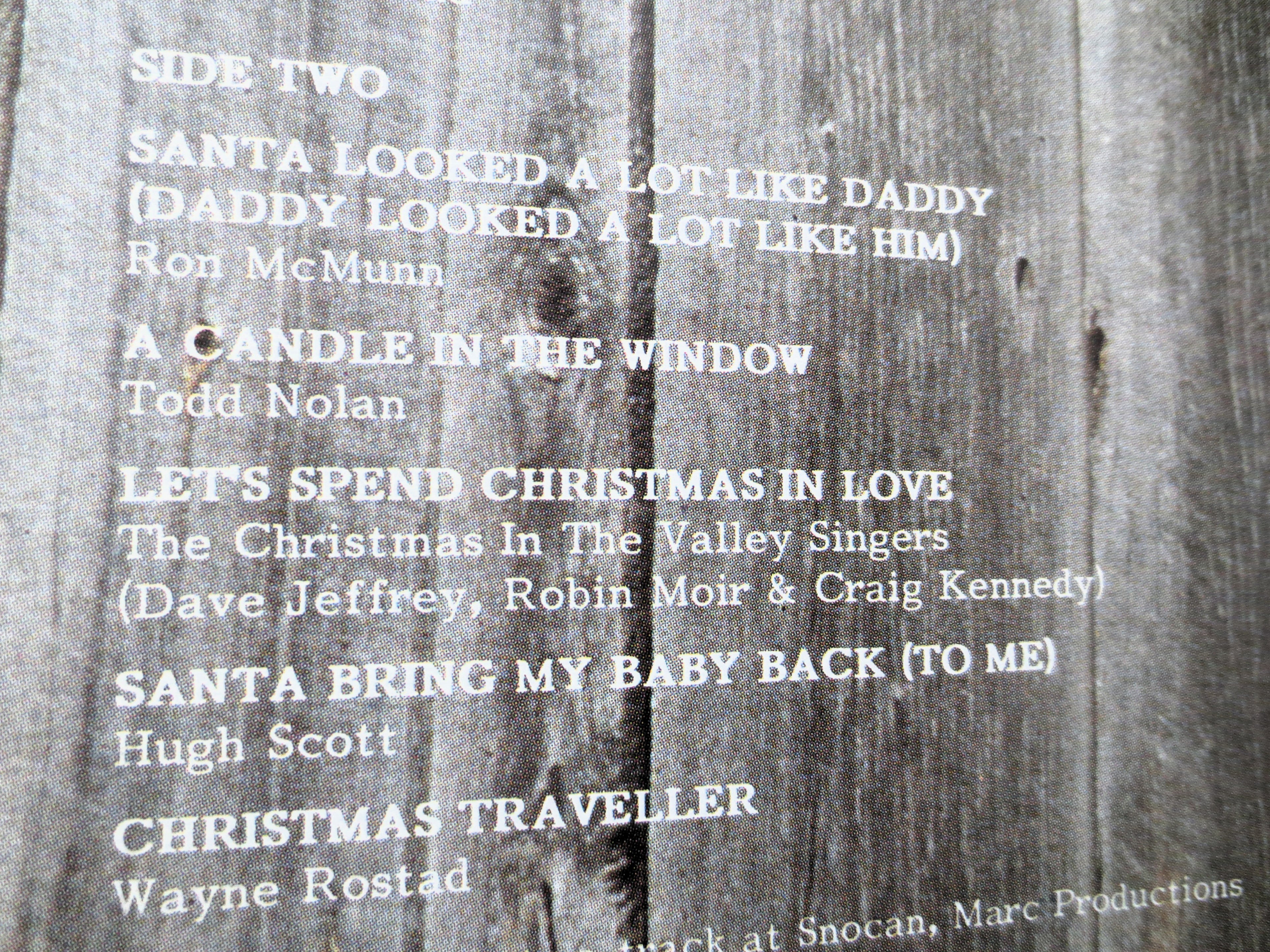 WAYNE ROSTAD, CHRISTMAS in the Valley, Vintage Album, 1988 Record, Vinyl Lp