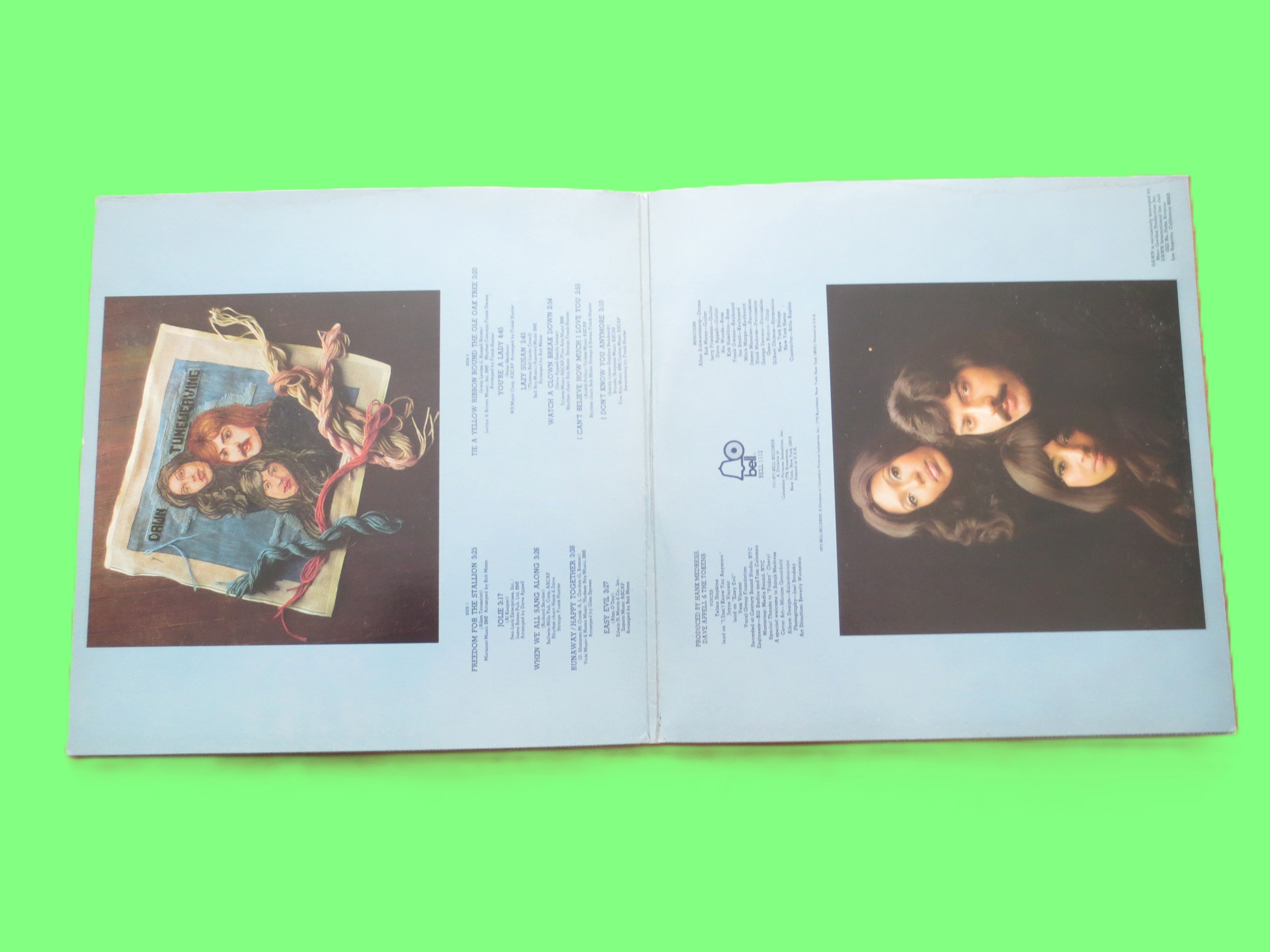 TONY ORLANDO and DAWN, Tuneweaving, Vintage Album, 1972 Record, Vinyl Lp
