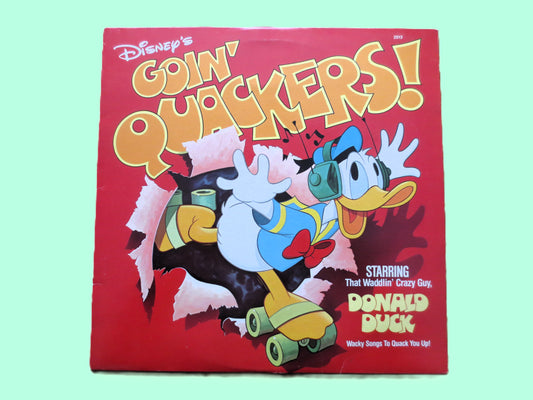 DONALD DUCK, Goin' Quackers, DISNEYLAND Album, 1980 Record, Vintage Vinyl, 002