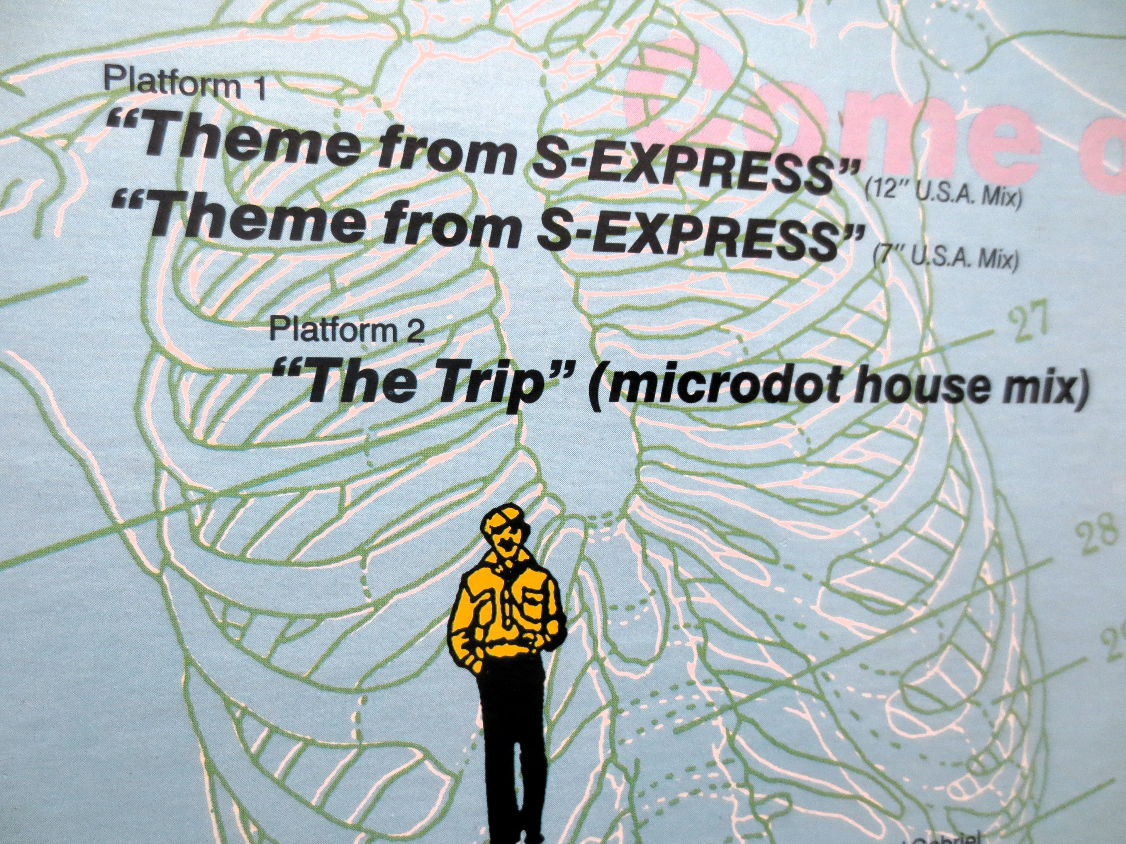 THEME From S-EXPRESS, Acid House Album, 1988 Record, Vintage Vinyl Ep