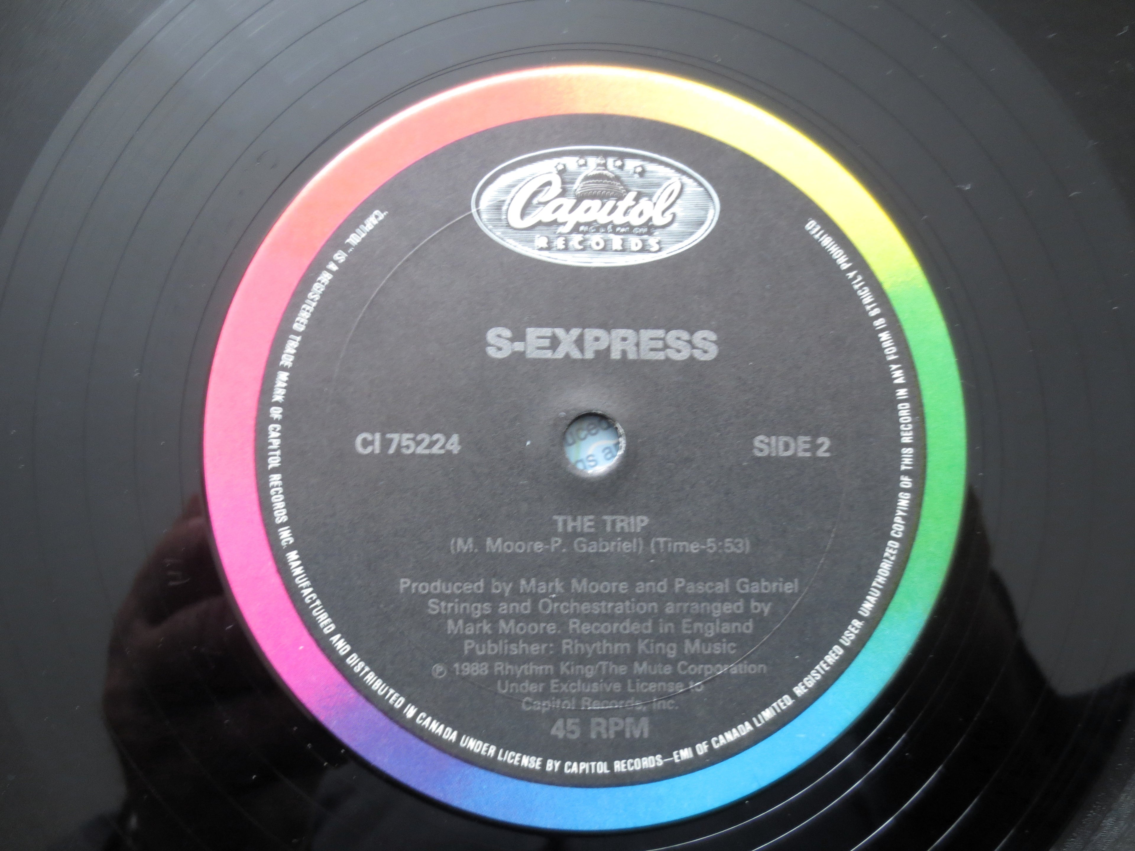 THEME From S-EXPRESS, Acid House Album, 1988 Record, Vintage Vinyl Ep