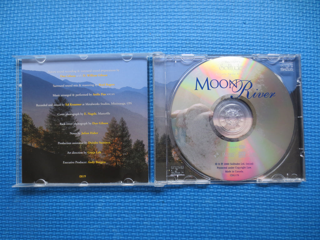 SOLITUDES, Moon River, Nature Meditation Music, 2000 Compact Disc, Vintage Cd