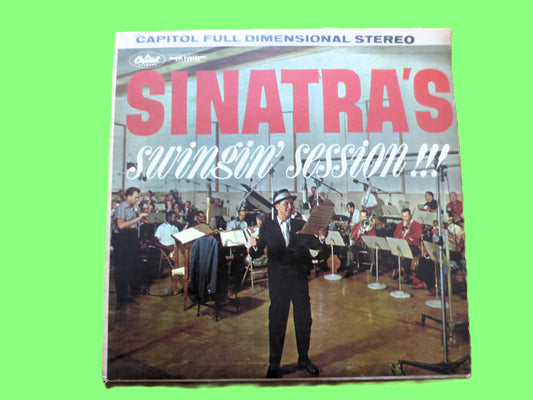 FRANK SINATRA, SWINGIN' Session, Big Band, Vintage Album, 1961 Record, Vinyl Lp