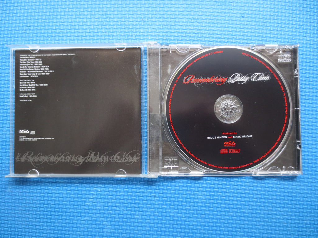 PATSY CLINE, REMEMBERING, Greatest Hits Cd, Patsy Cline Cd, Patsy Cline Album, Patsy Cline Songs, Country Cd, 2003 Compact Disc