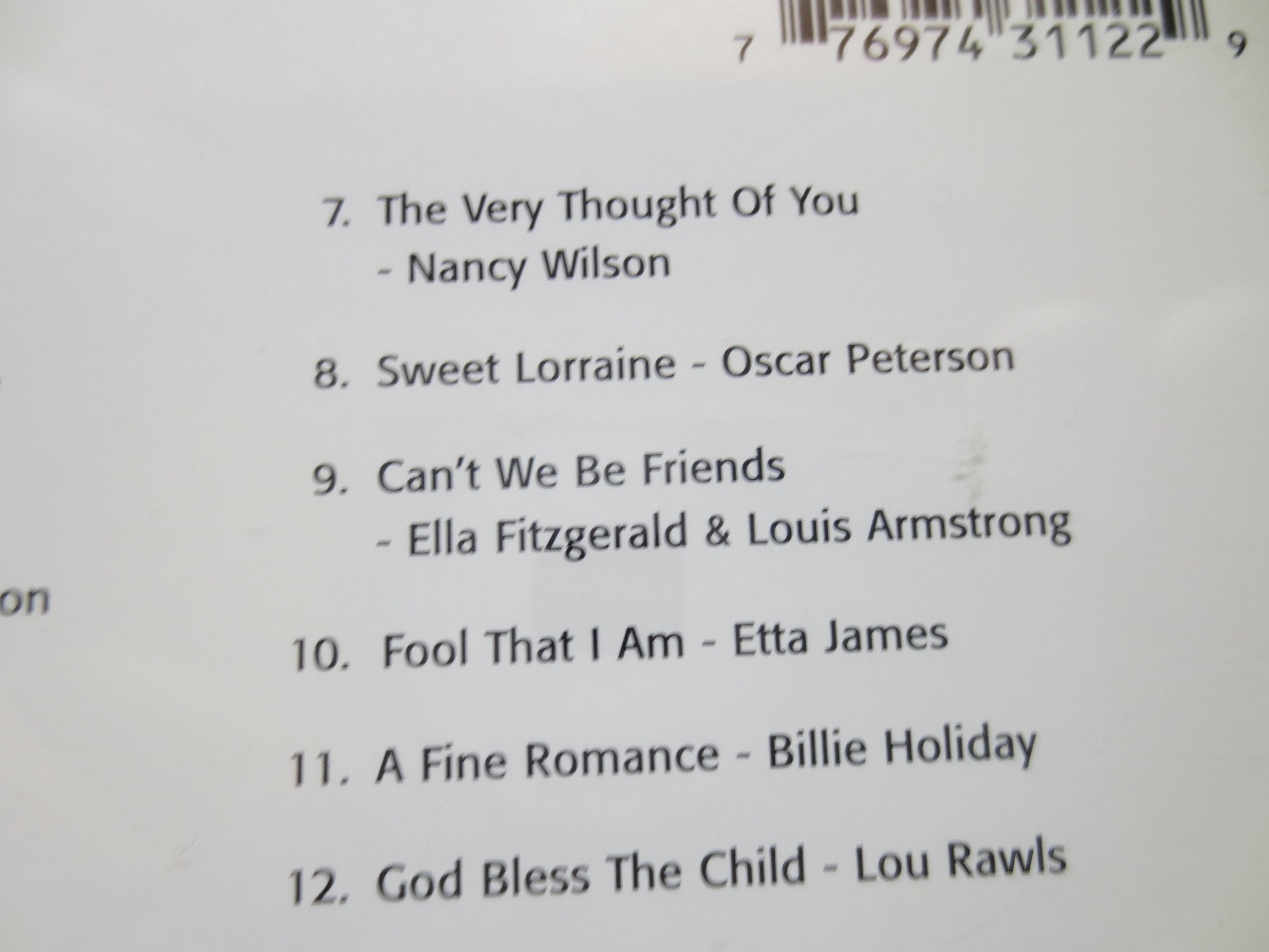 GREAT JAZZ, Bobby Darin, Billie Holiday, Etta James Cd, 1998 Compact Disc, Vintage Cd