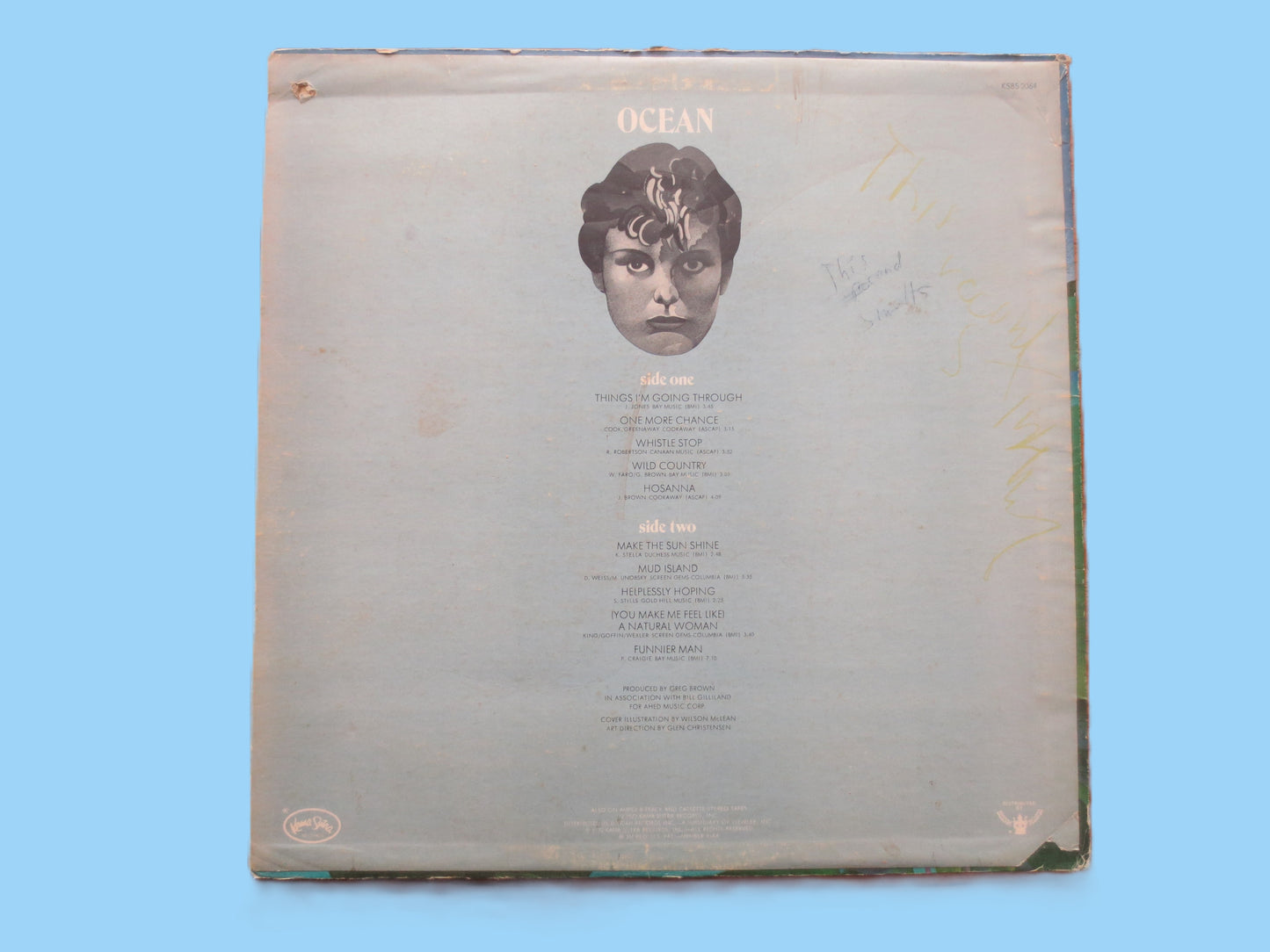 OCEAN, "Give Tomorrows Children One More Chance", 1972 Folk Lp, Vinyl Record