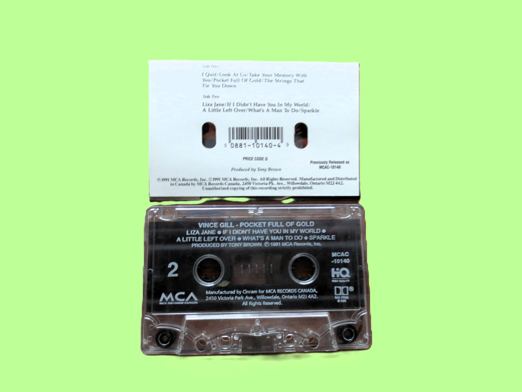 Vince Gill – Pocket Full of Gold (1991) Cassette