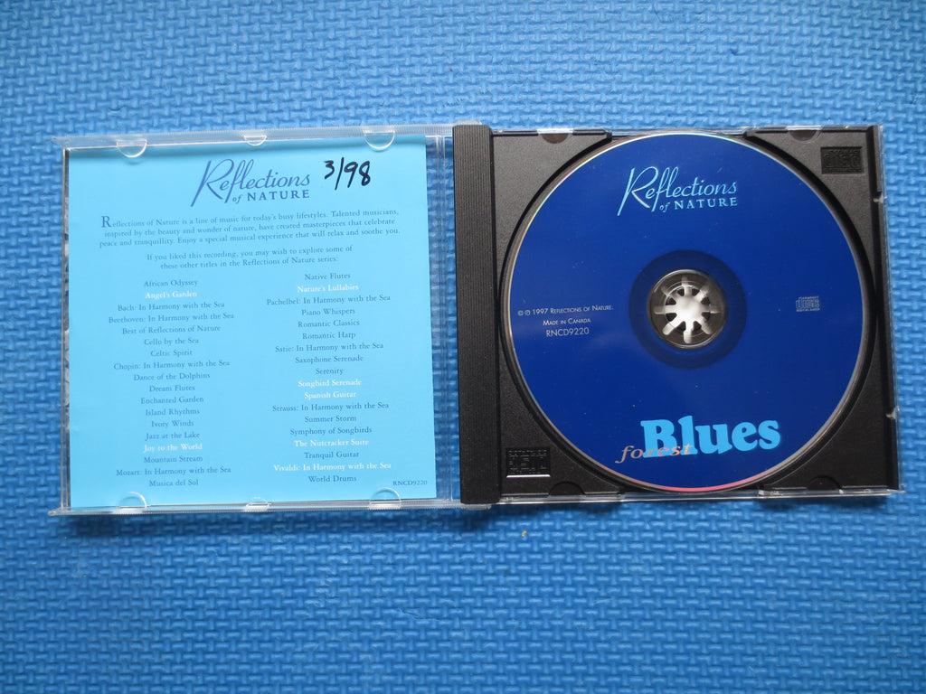 REFLECTIONS of NATURE, Forest Blues, Meditation Music, 1997 Compact Disc, Vintage Cd